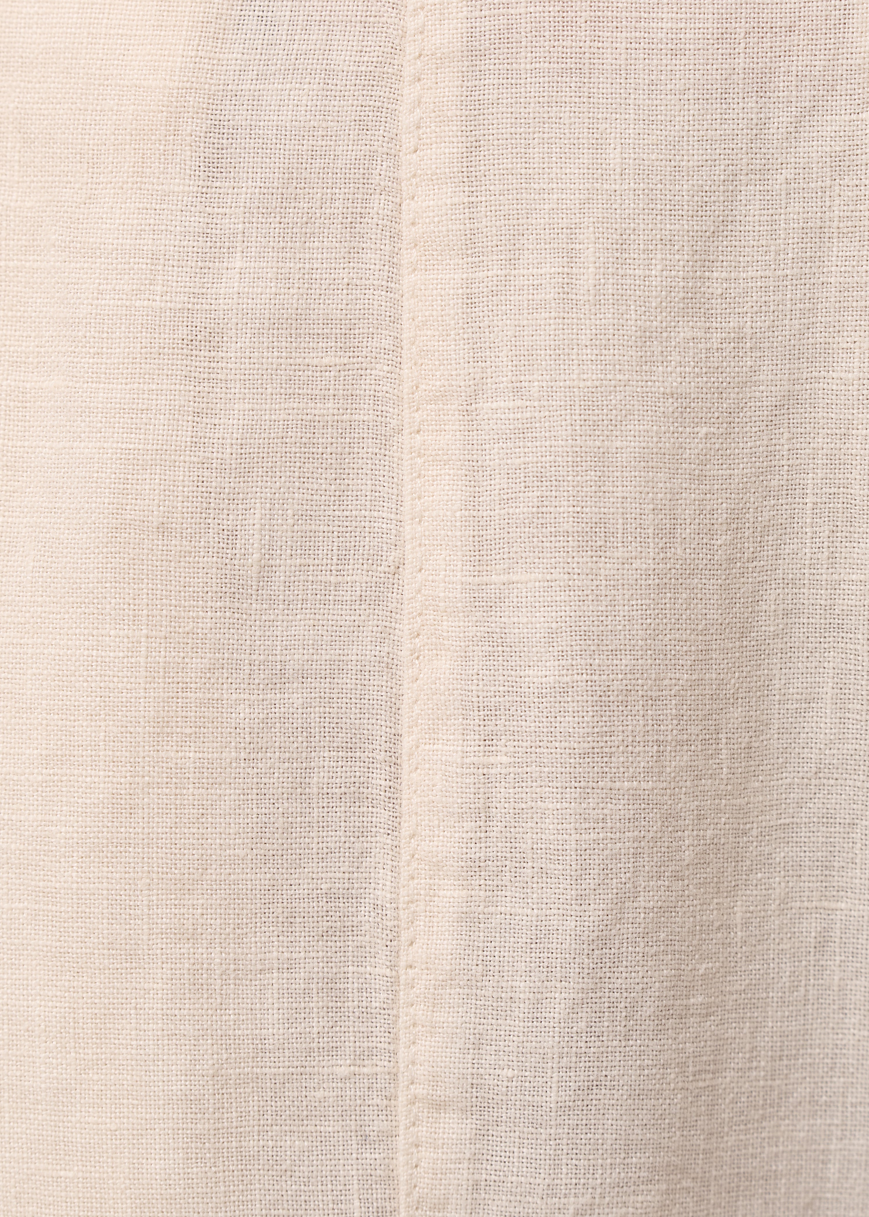 Pantalon écru 7/8ème en lin - NATUREL#couleur_NATUREL