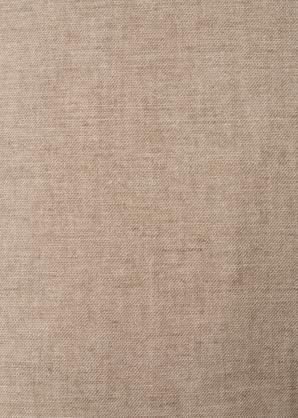 Pantalon beige 7/8ème en lin mélangé - BEIGE#couleur_BEIGE