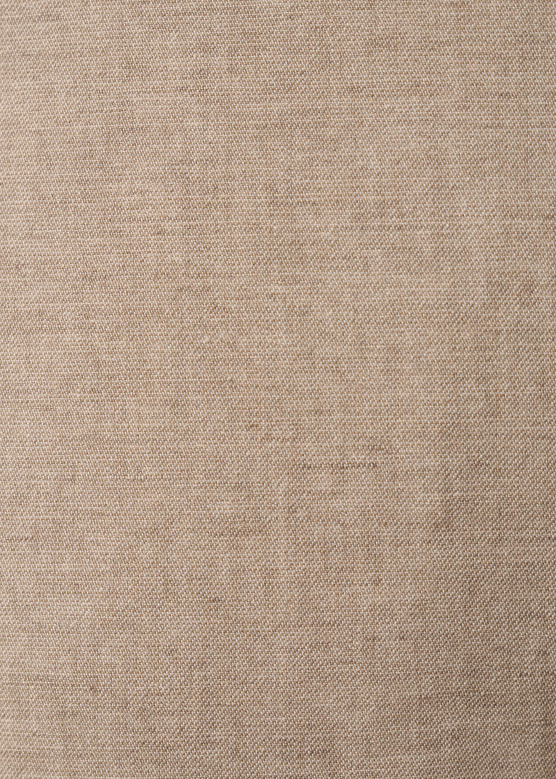 Pantalon beige 7/8ème en lin mélangé - BEIGE#couleur_BEIGE