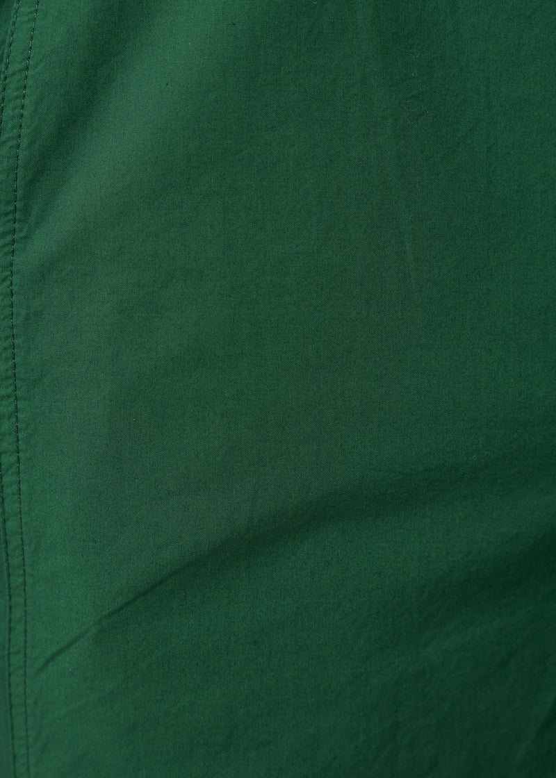 Pantalon 7/8ème vert en popeline de coton - VERT MOUSSE#couleur_VERT MOUSSE
