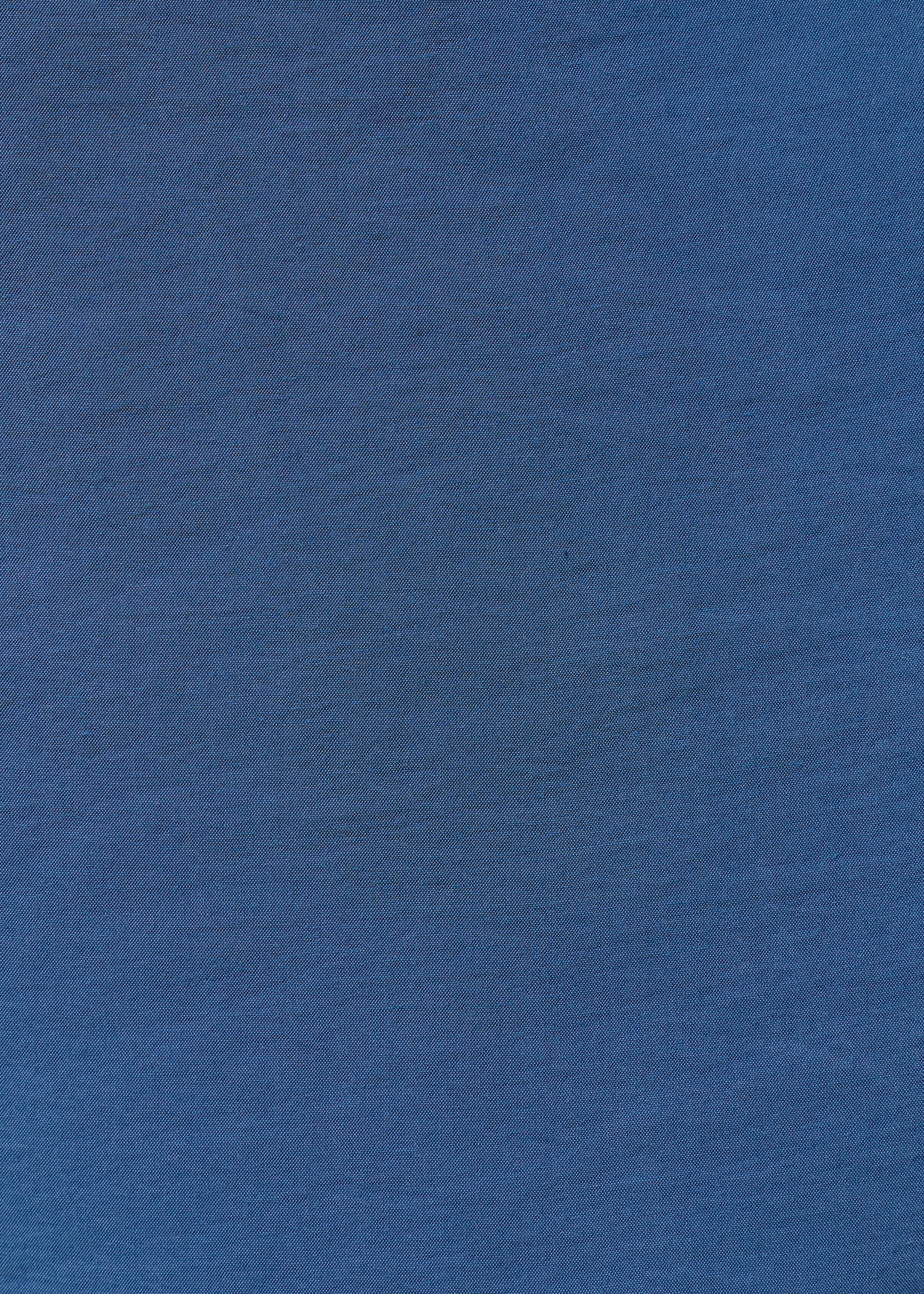 Pantalon large bleu en modal gaufré - DENIM#couleur_DENIM