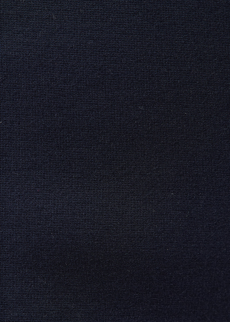 Pantalon large bleu foncé en jersey milano - NAVY#couleur_NAVY