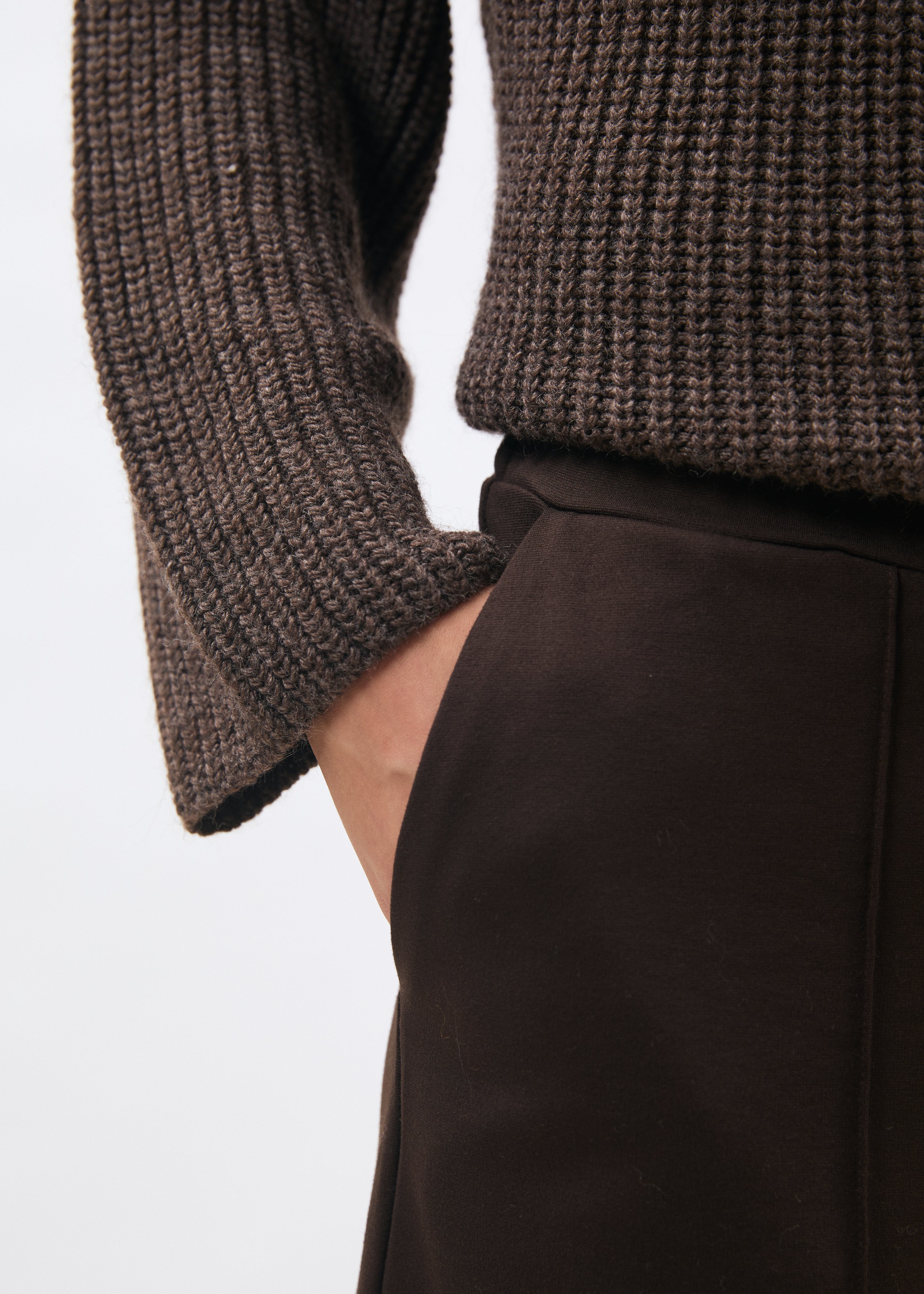 Pantalon marron - CHOCOLAT#couleur_CHOCOLAT