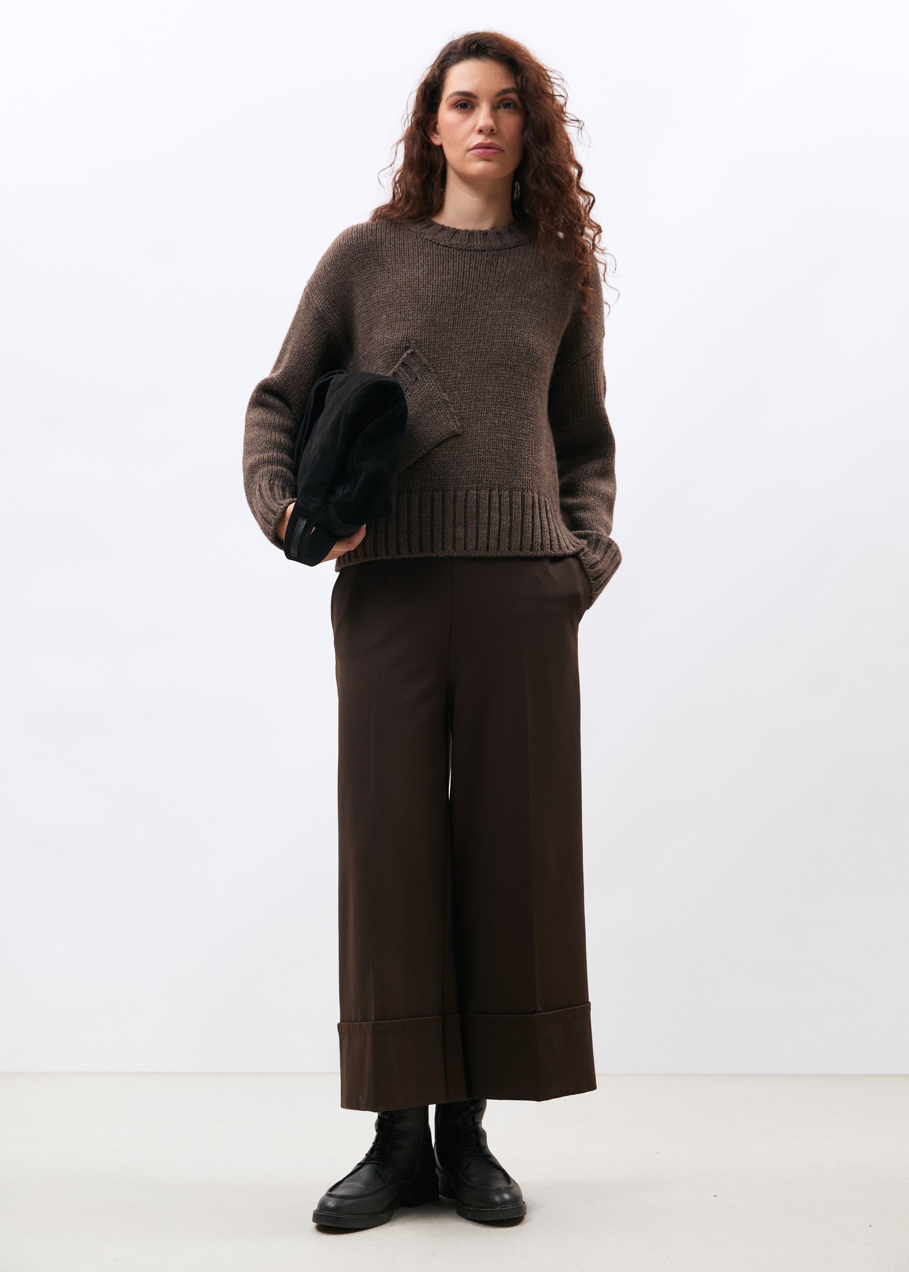 Pantalon marron - CHOCOLAT#couleur_CHOCOLAT