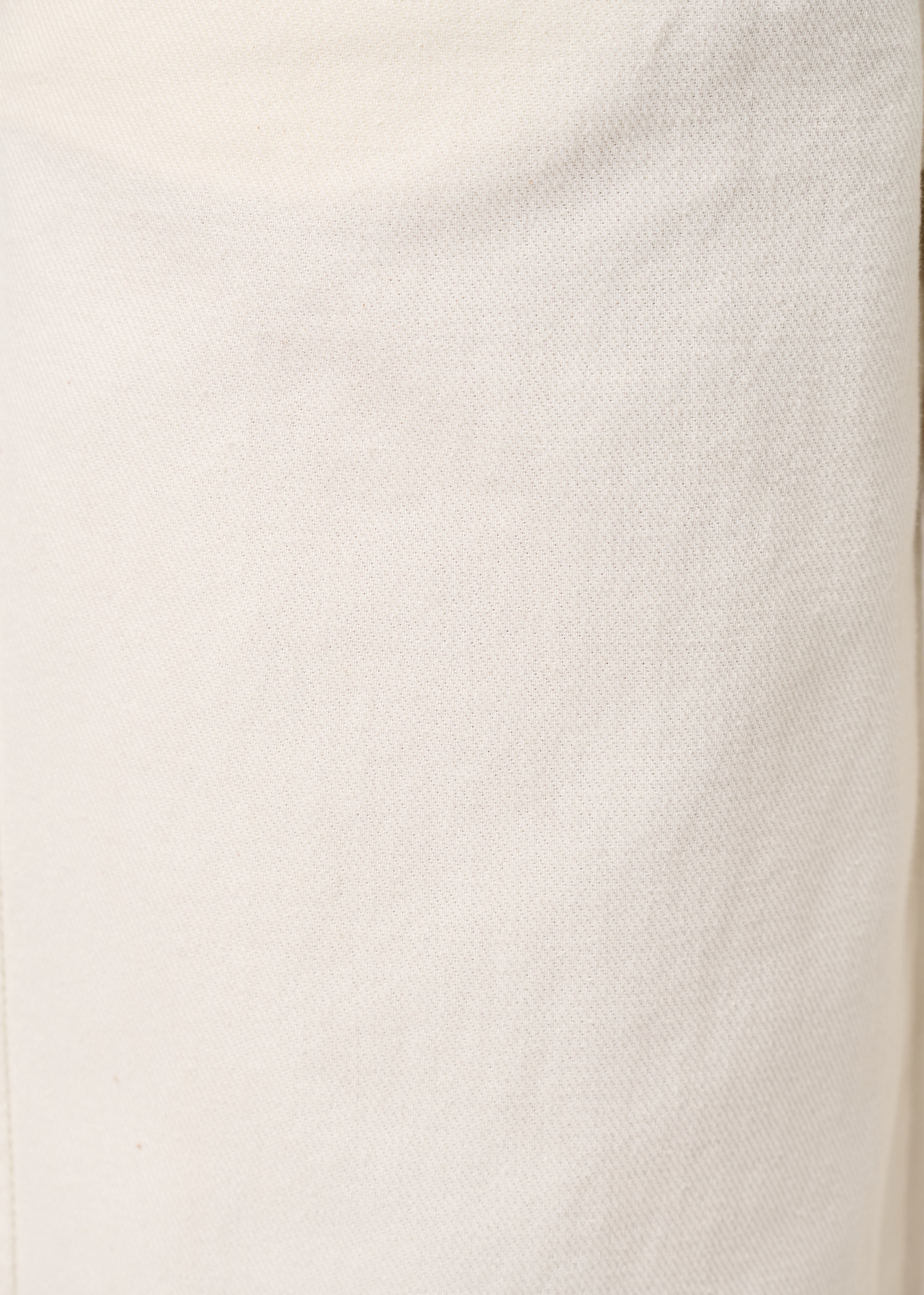 Pantalon barrel écru en coton taille haute - NATUREL#couleur_NATUREL