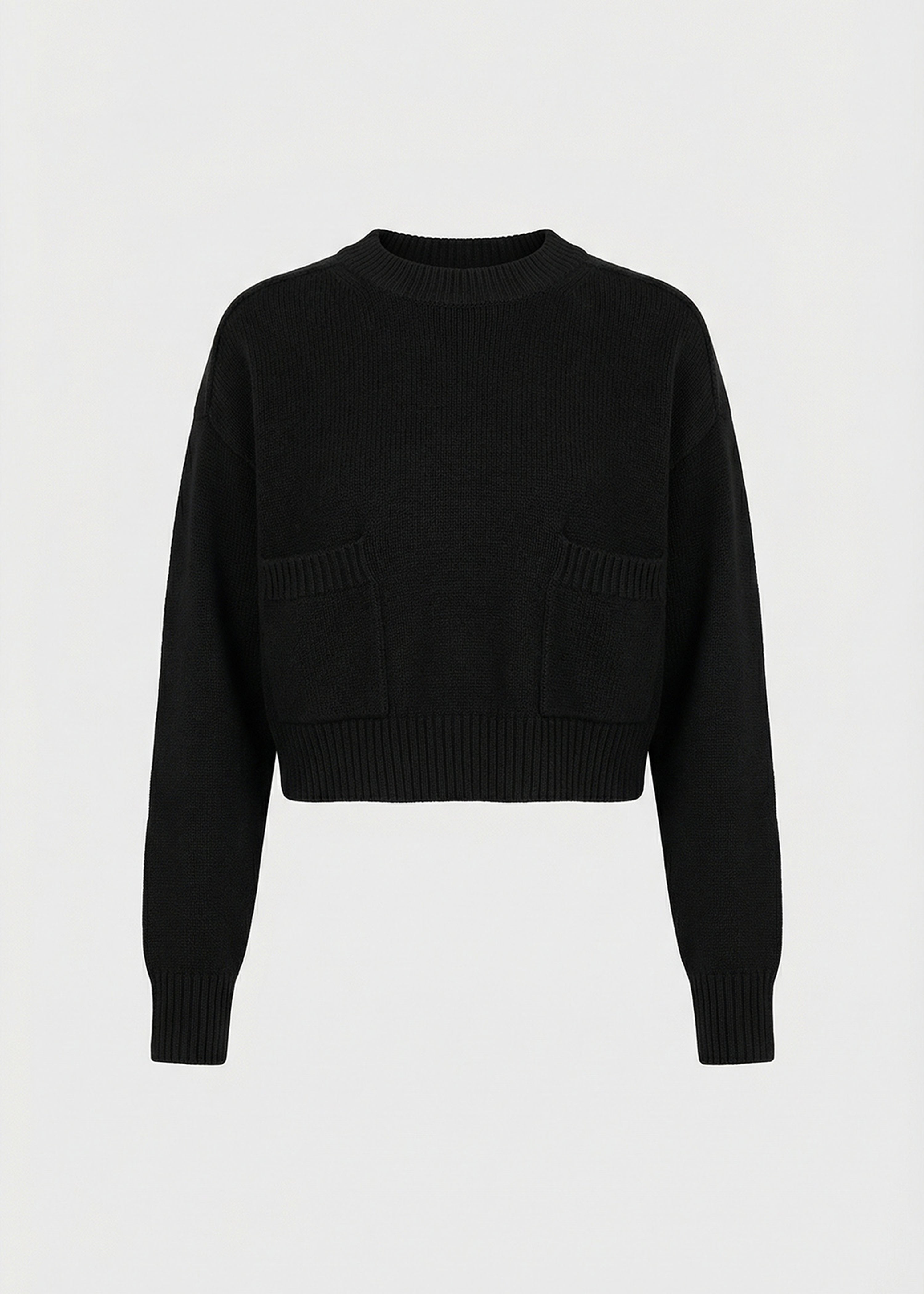 Pull ample bleu en maille bouclette - NAVY#couleur_NAVY