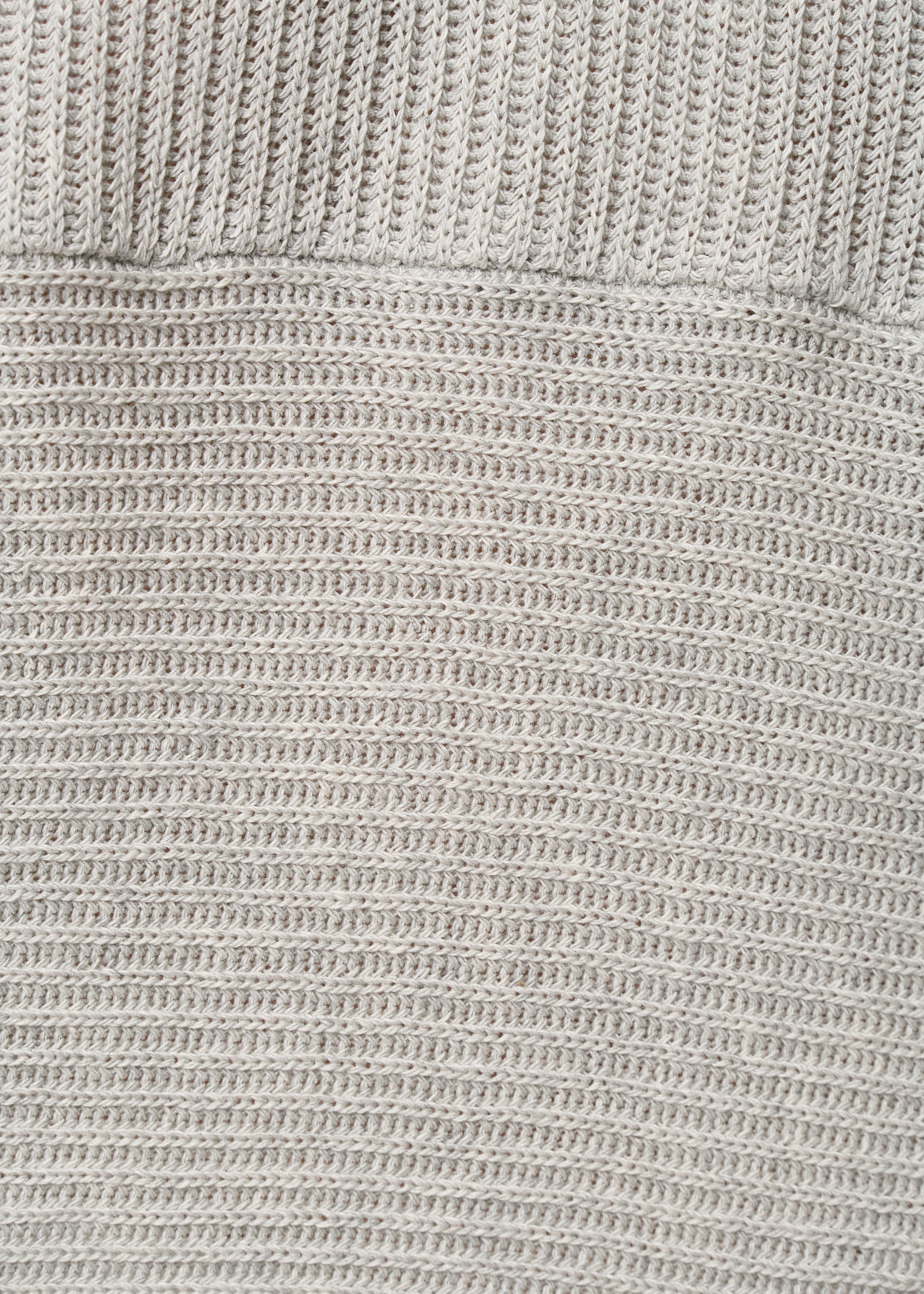 Pull gris asymétrique en maille - GRIS CHINE#couleur_GRIS CHINE