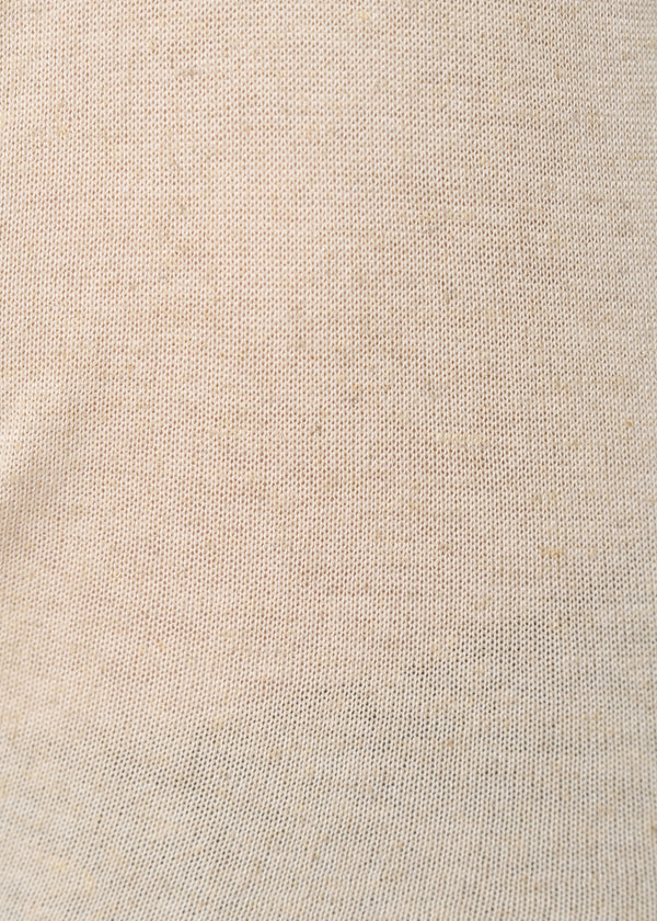 Débardeur beige asymétrique en maille - NATUREL#couleur_NATUREL