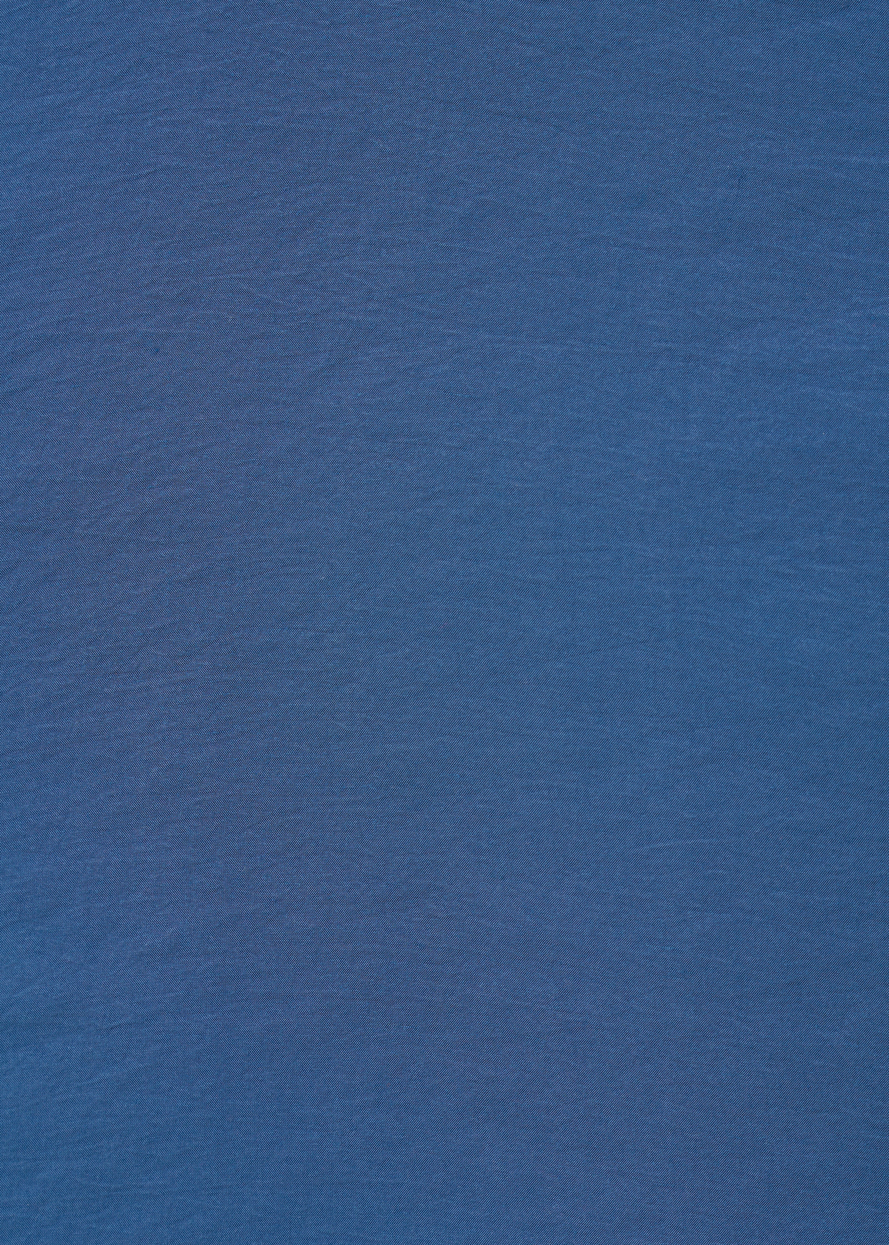 Robe droite bleue en modal gaufré - DENIM#couleur_DENIM