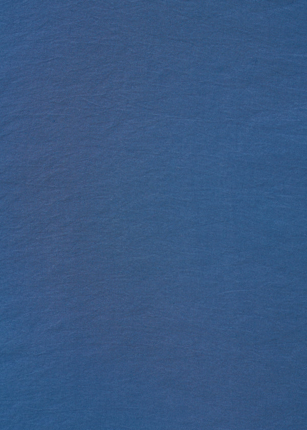Robe droite bleue en modal gaufré - DENIM#couleur_DENIM
