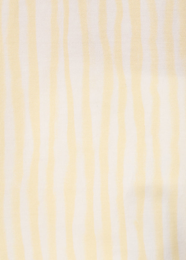 Robe chemise jaune à rayures abstraites - COLZA#couleur_COLZA