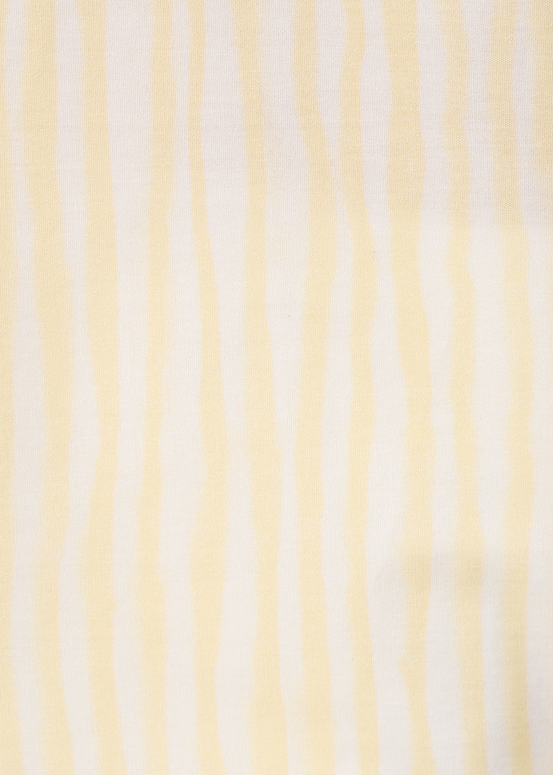 Robe chemise jaune à rayures abstraites - COLZA#couleur_COLZA