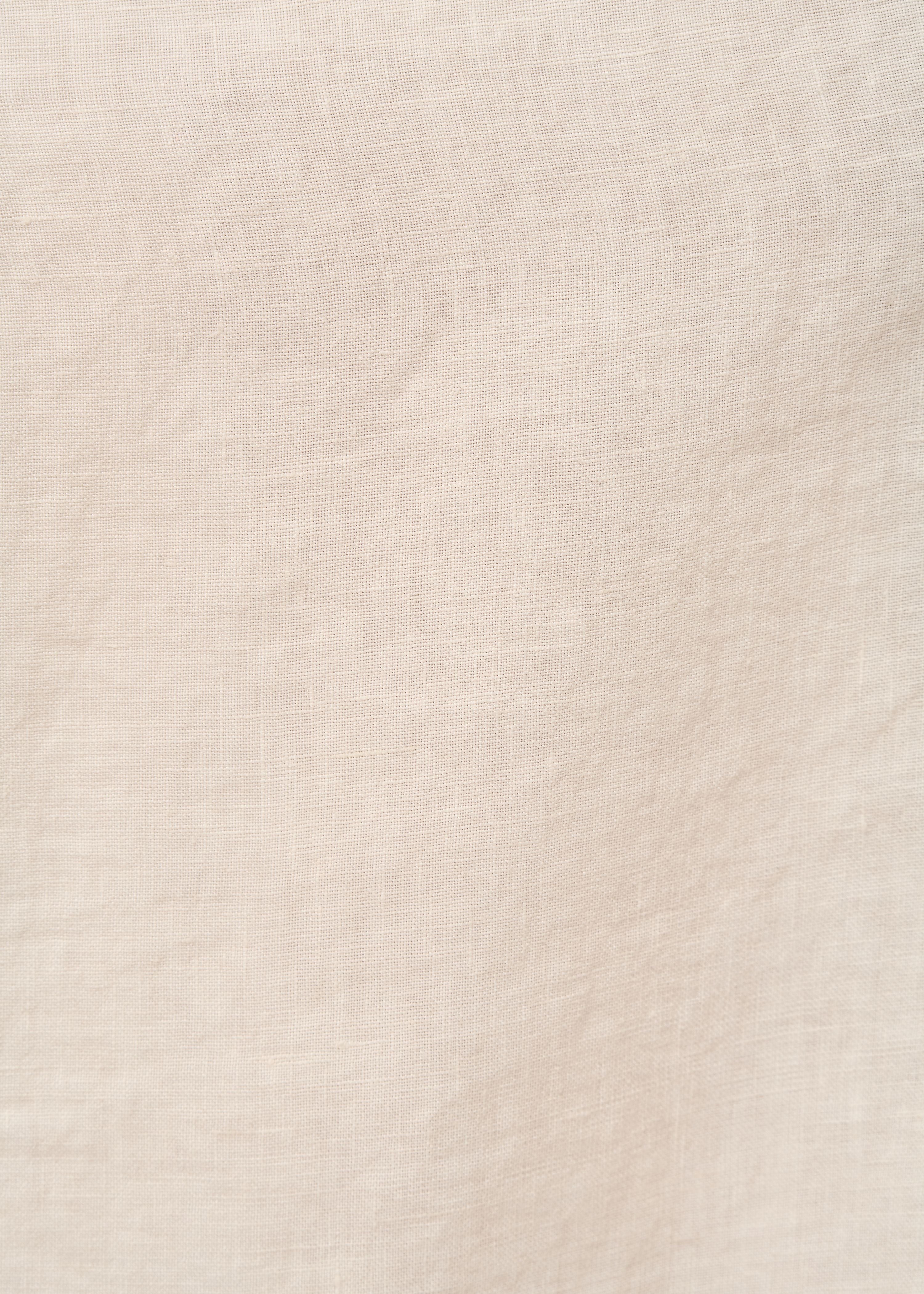 Beige long linen dress with straps