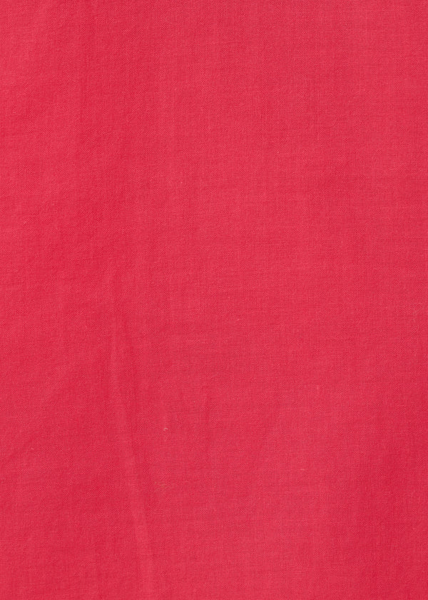 Robe longue froncée corail - VERMILLON#couleur_VERMILLON