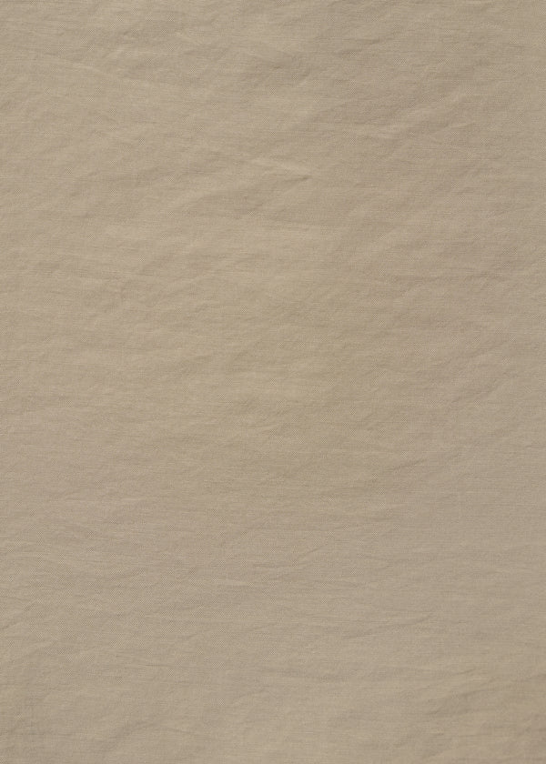 Robe drapée taupe en modal gaufré - ARMY#couleur_ARMY