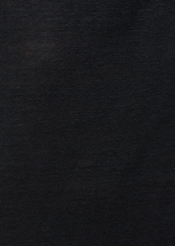 Débardeur loose noir en lin - CHARBON#couleur_CHARBON