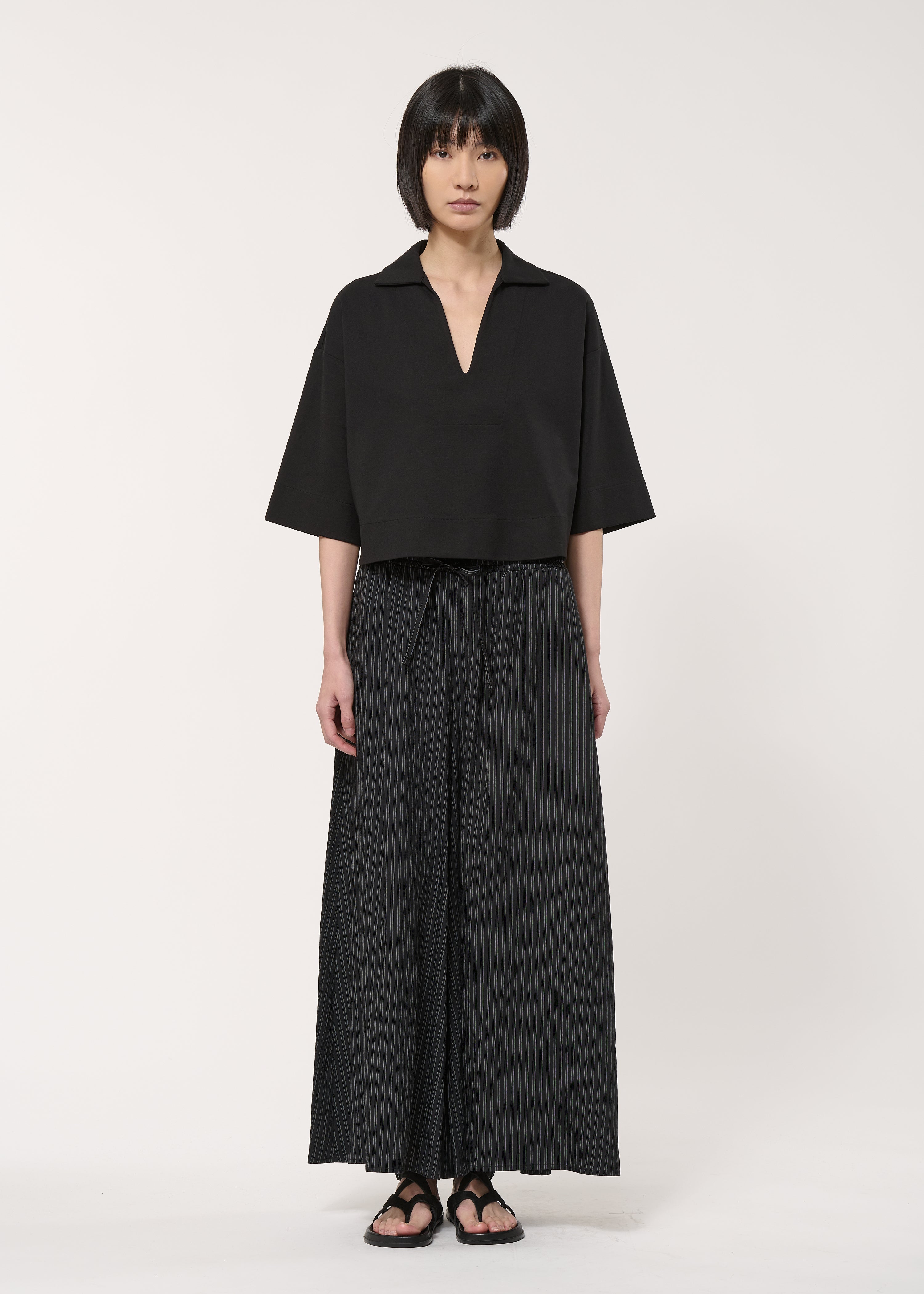 Top noir en jersey milano - NOIR#couleur_NOIR