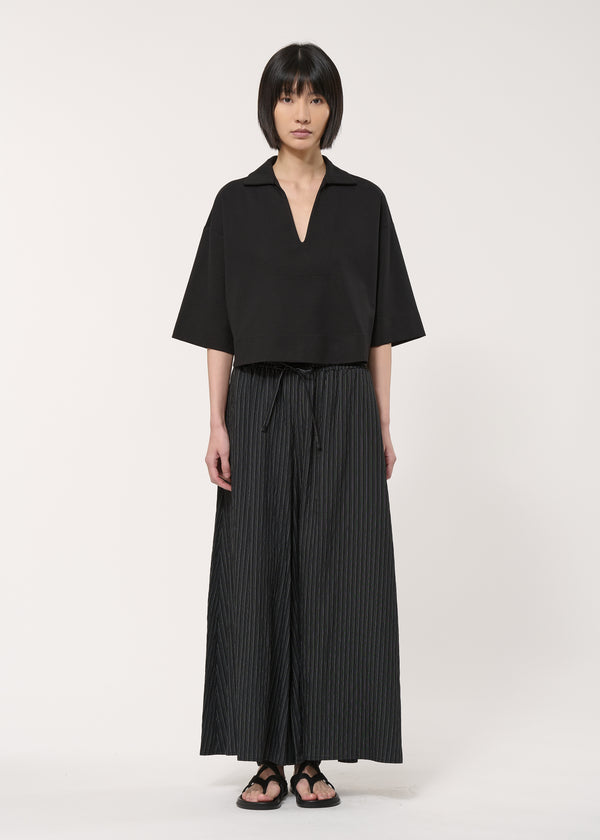 Top noir en jersey milano - NOIR#couleur_NOIR