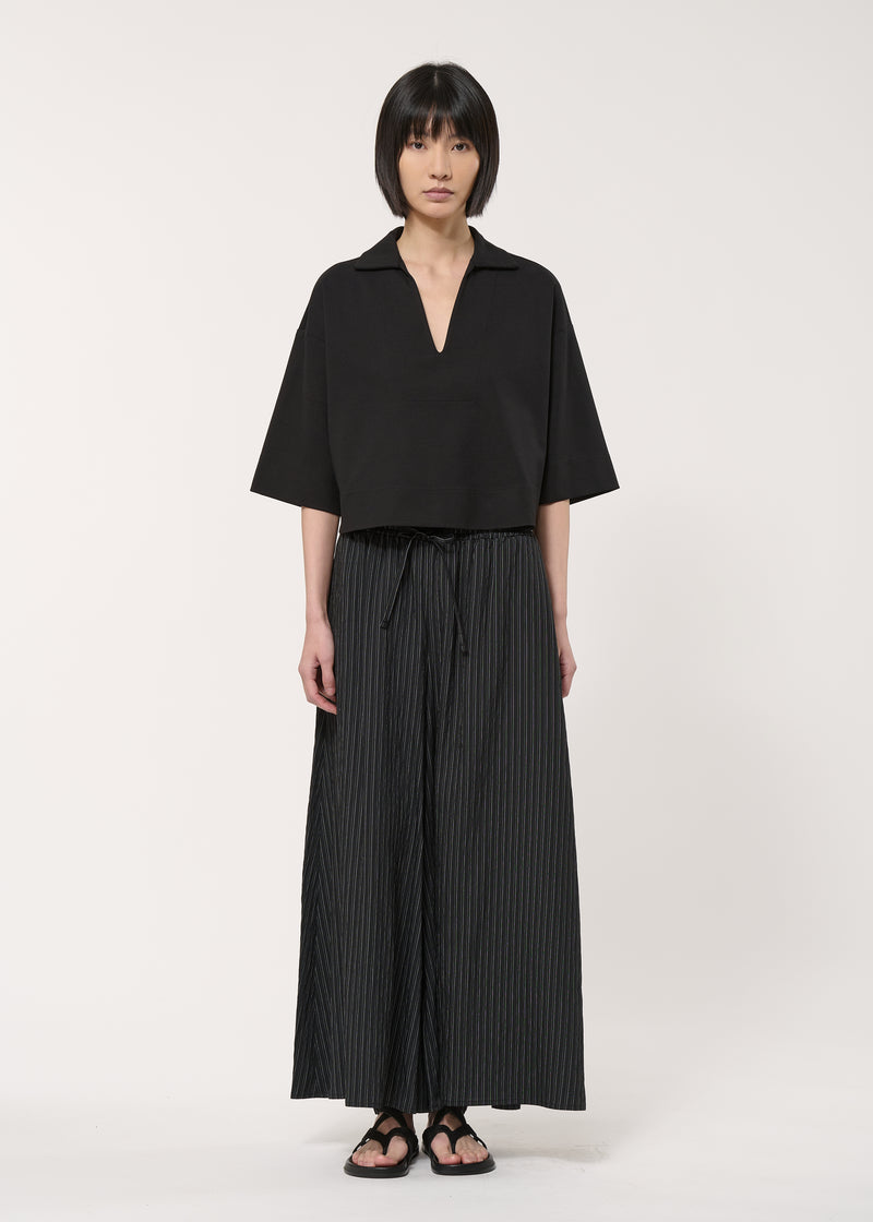 Top noir en jersey milano - NOIR#couleur_NOIR
