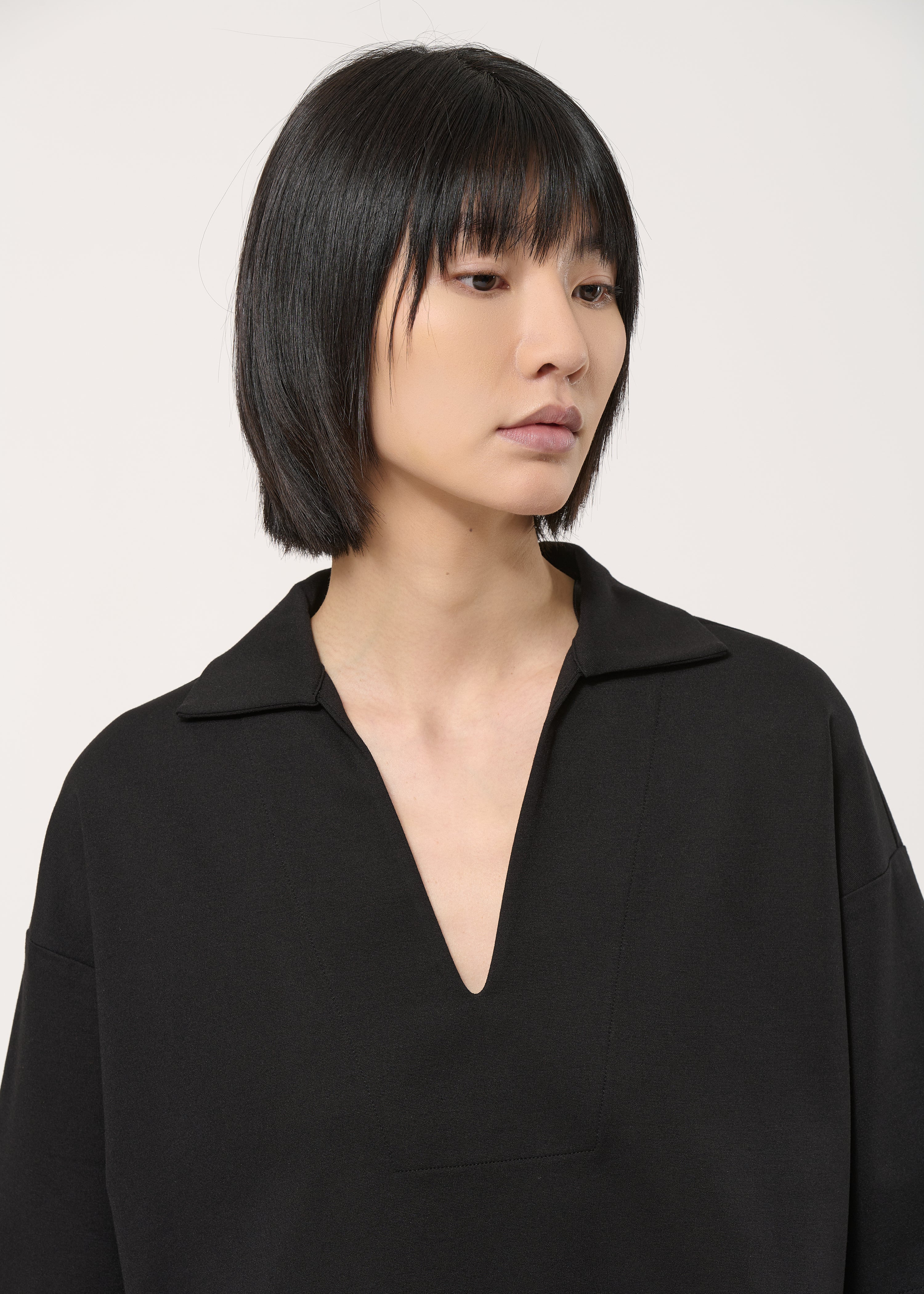 Top noir en jersey milano - NOIR#couleur_NOIR