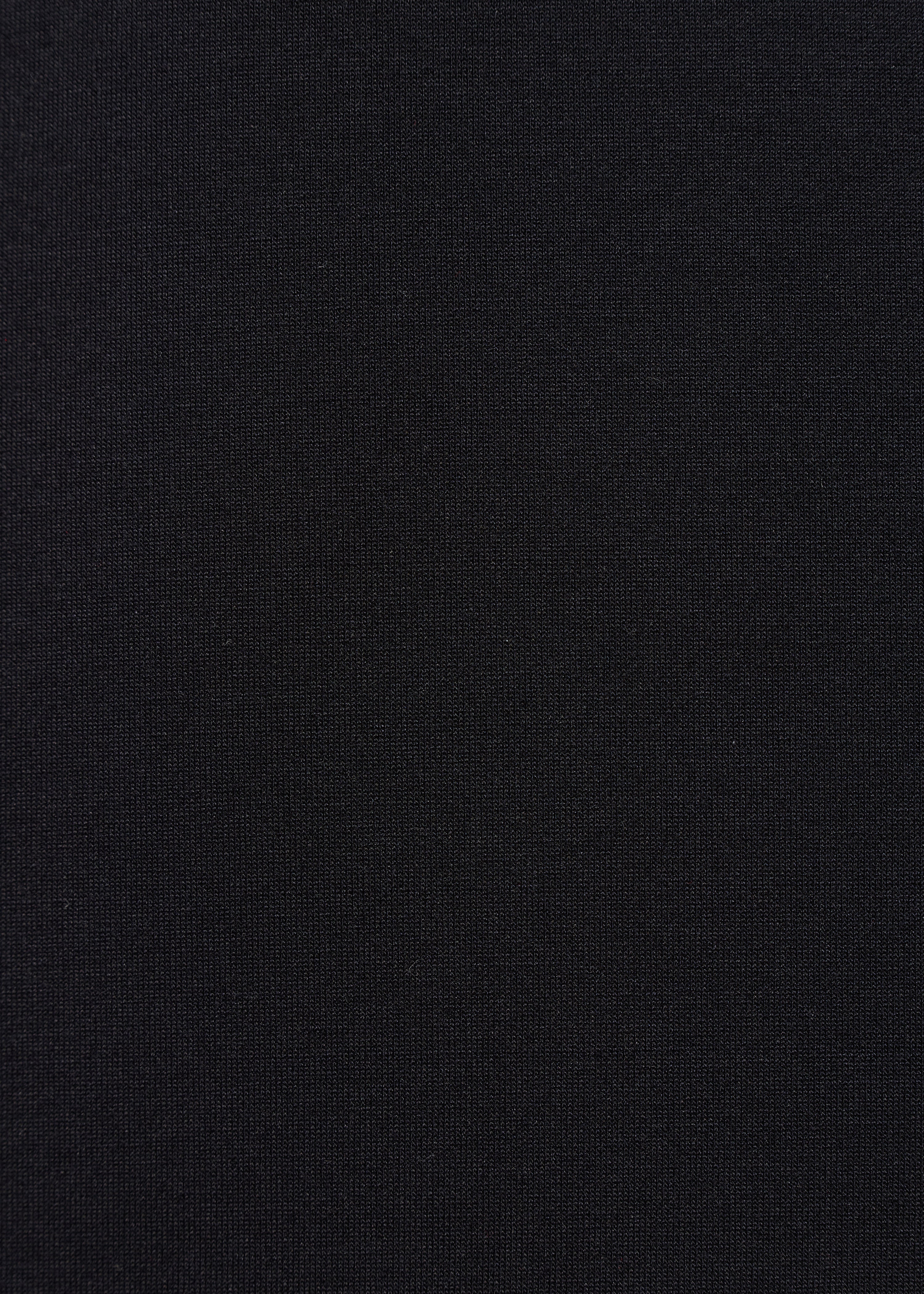 Sweat ample à capuche noir ultra soft en popeline de coton - NOIR#couleur_NOIR