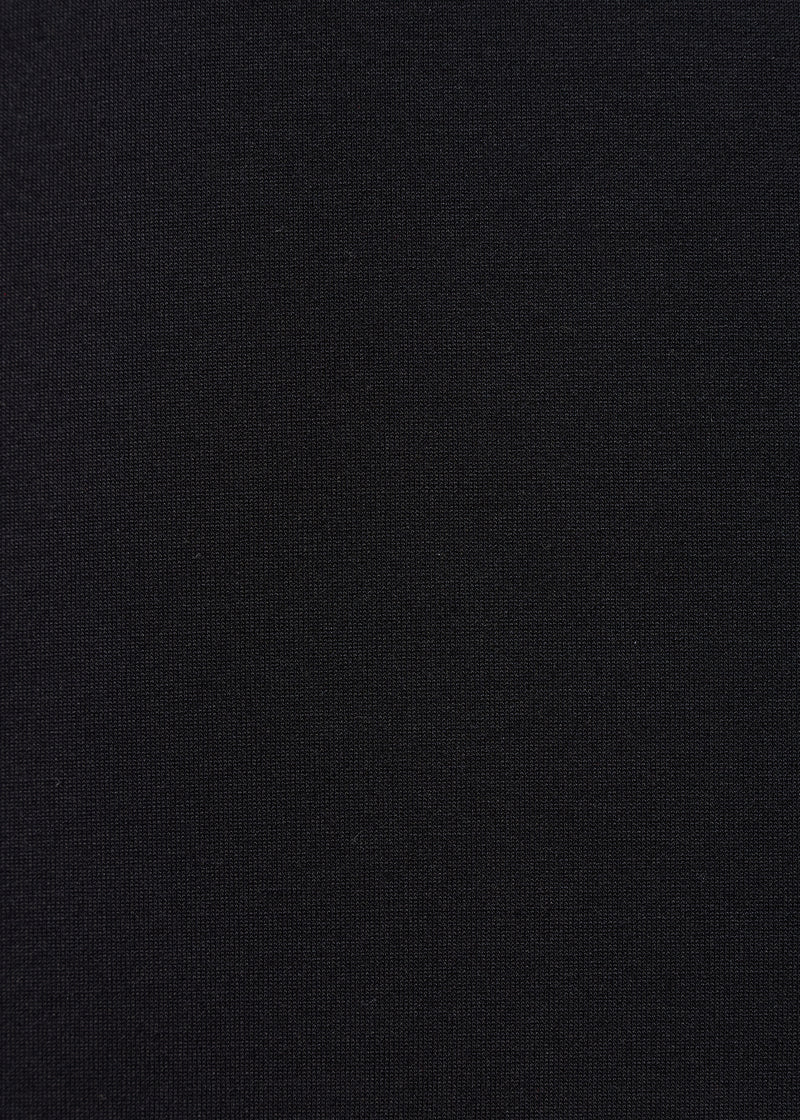 Sweat ample à capuche noir ultra soft en popeline de coton - NOIR#couleur_NOIR