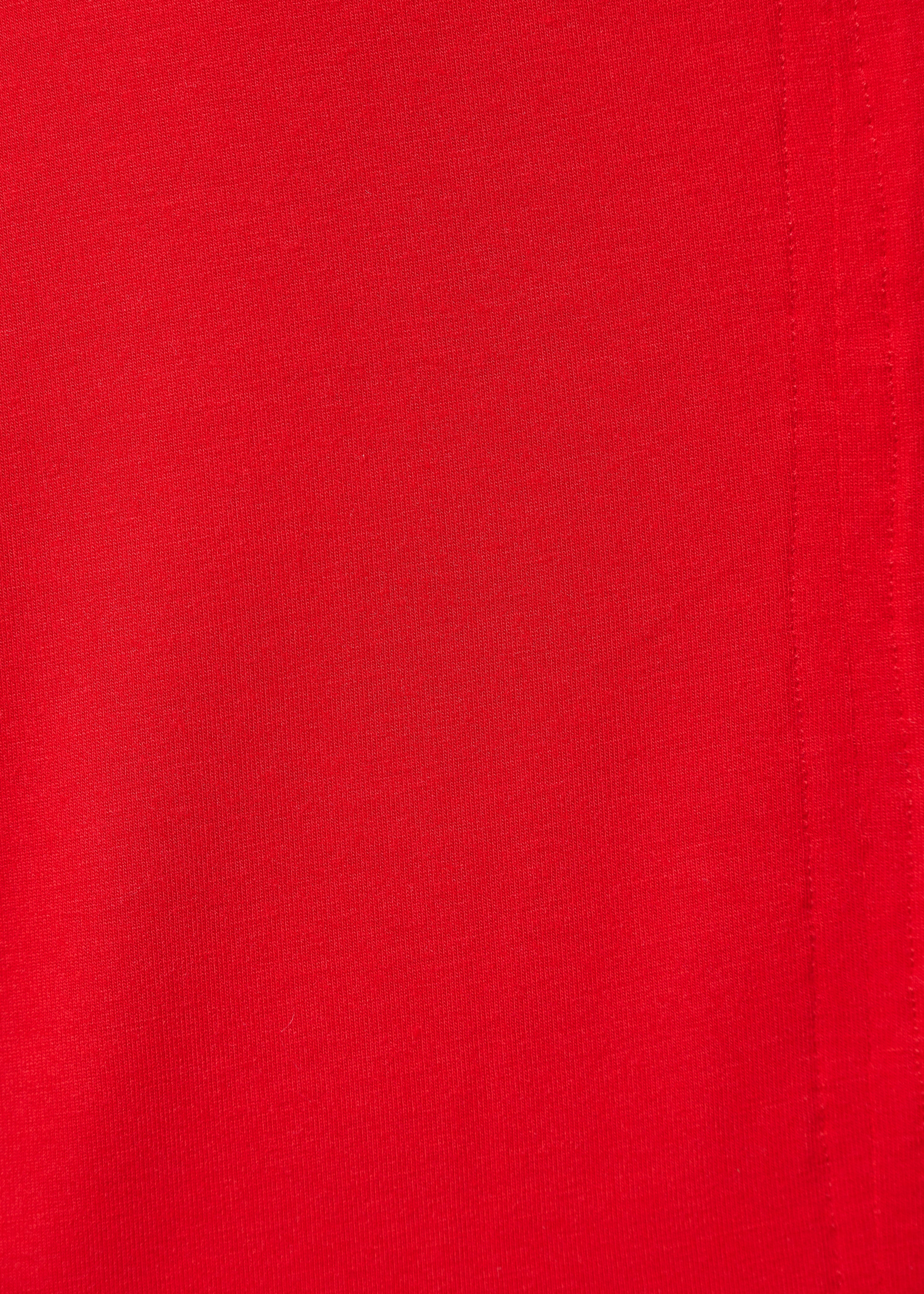 T-shirt oversize rouge en jersey ultra soft - VERMILLON#couleur_VERMILLON