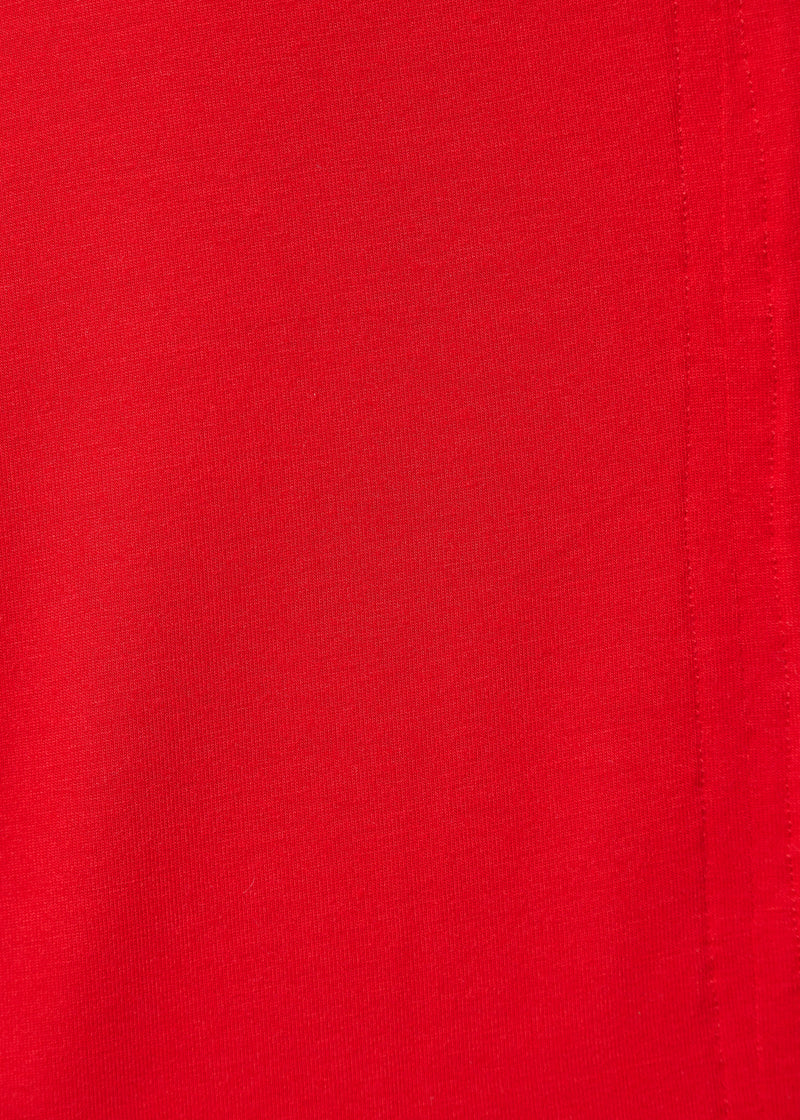 T-shirt oversize rouge en jersey ultra soft - VERMILLON#couleur_VERMILLON