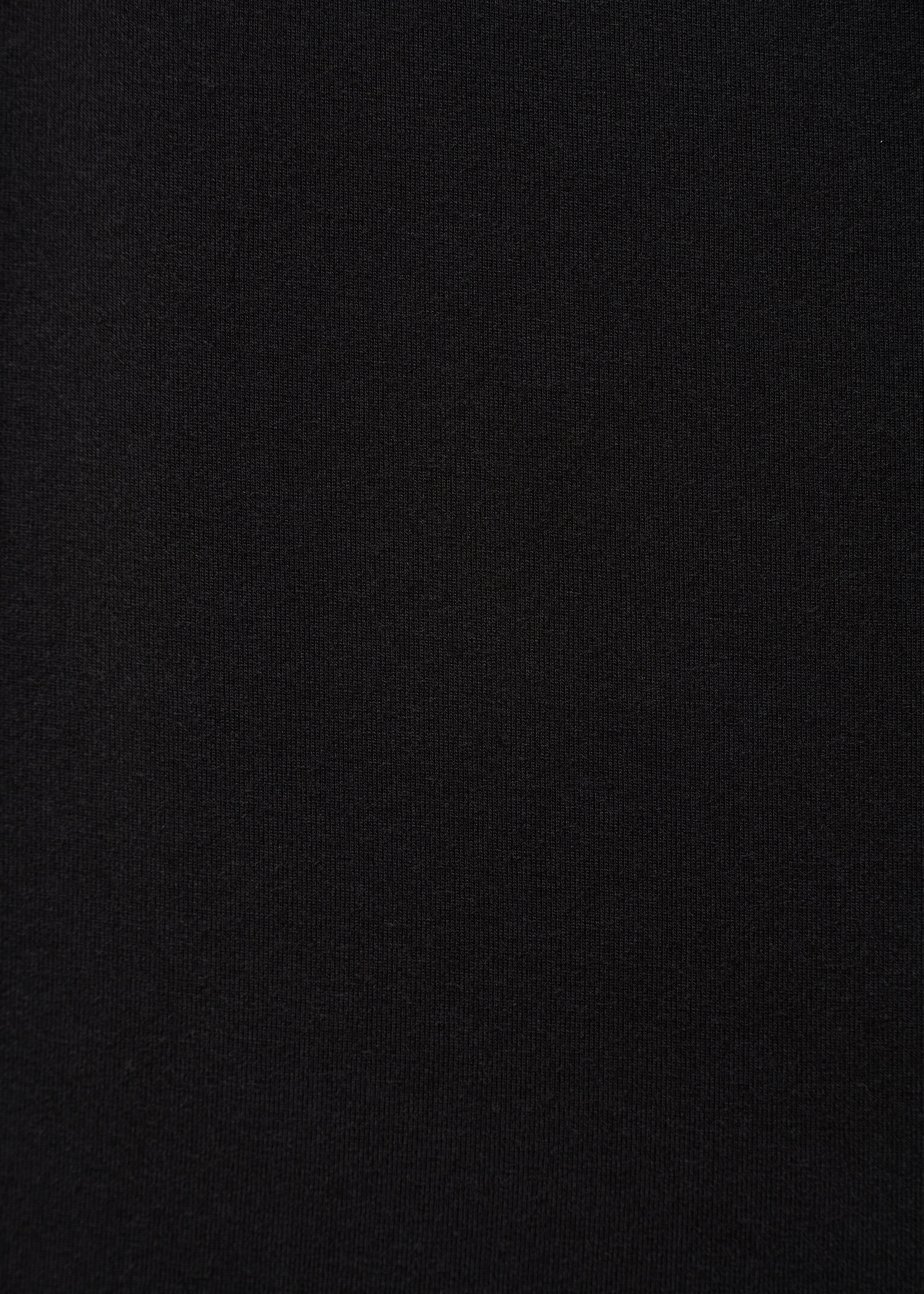 Débardeur drapé noir en jersey ultra soft - NOIR#couleur_NOIR