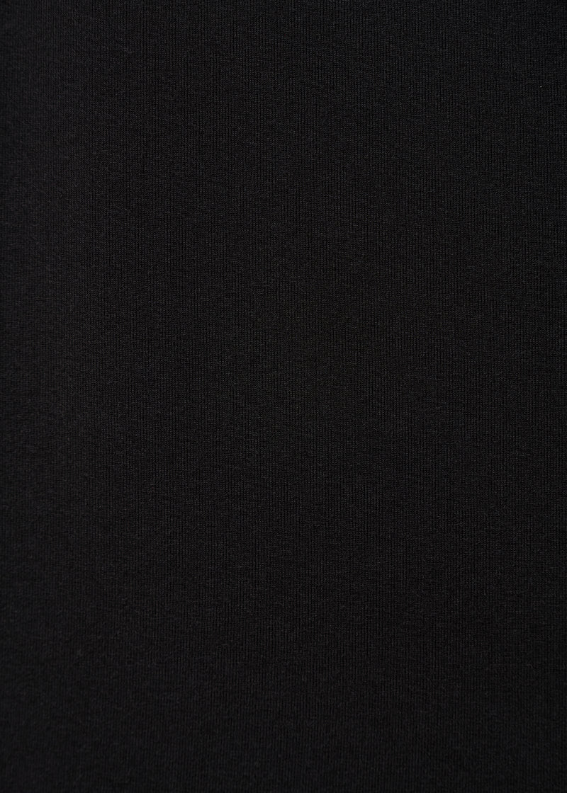 Débardeur drapé noir en jersey ultra soft - NOIR#couleur_NOIR