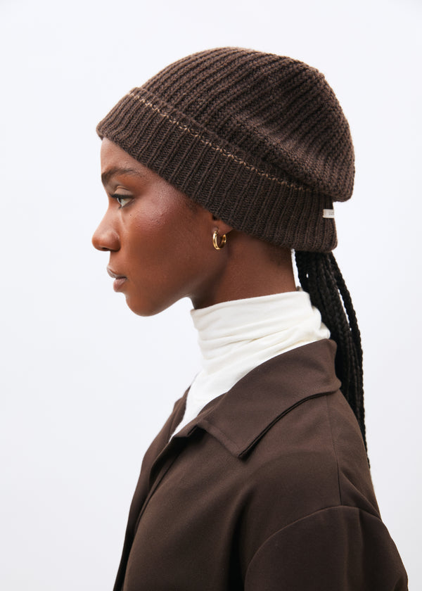 Bonnet marron - Muri - CHOCOLAT#couleur_CHOCOLAT