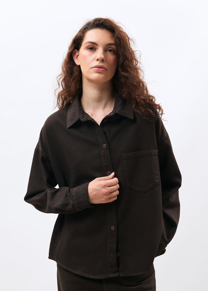 Chemise marron - Lomena - CHOCOLAT#couleur_CHOCOLAT
