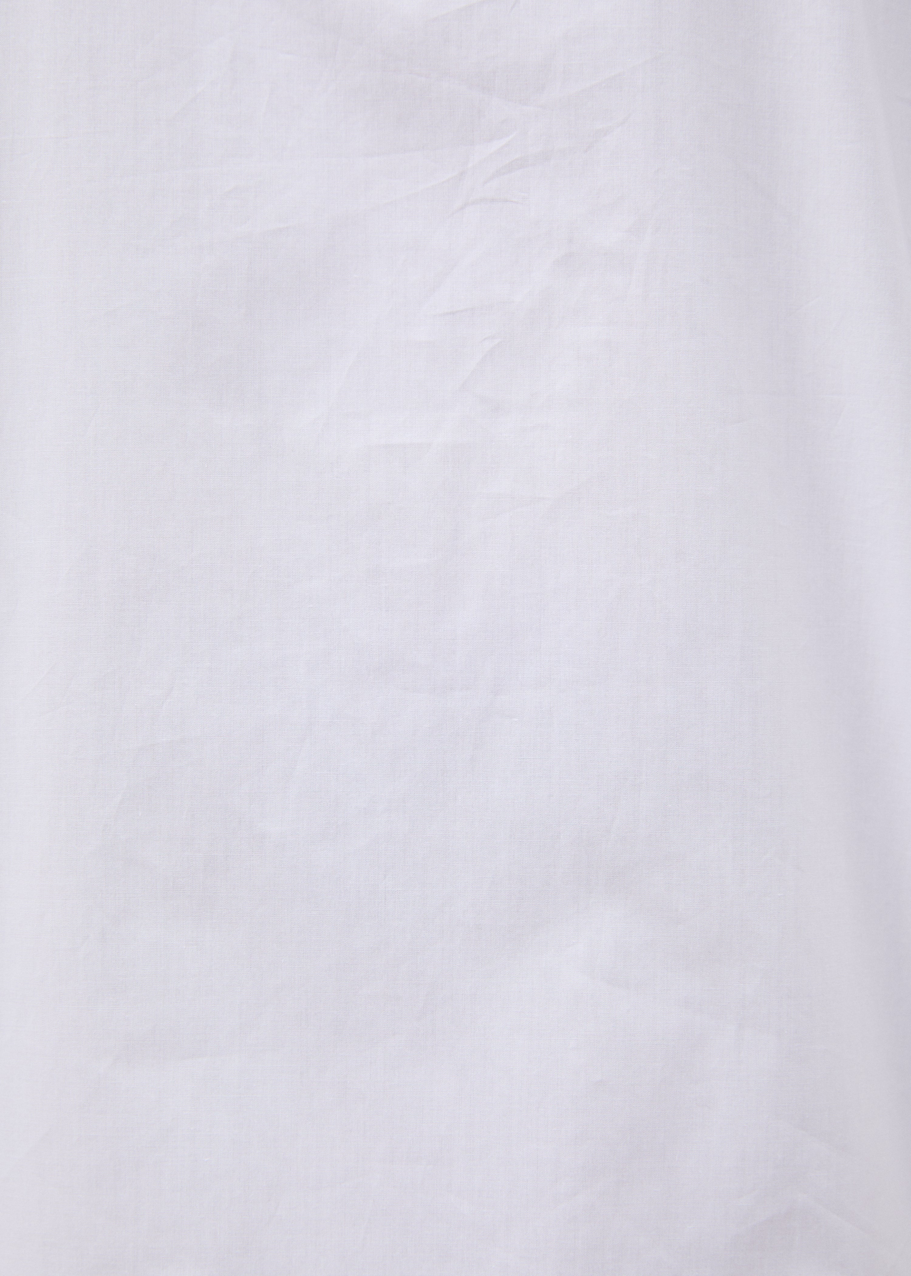 Chemise blanche manches longues en popeline de coton - BLANC#couleur_BLANC