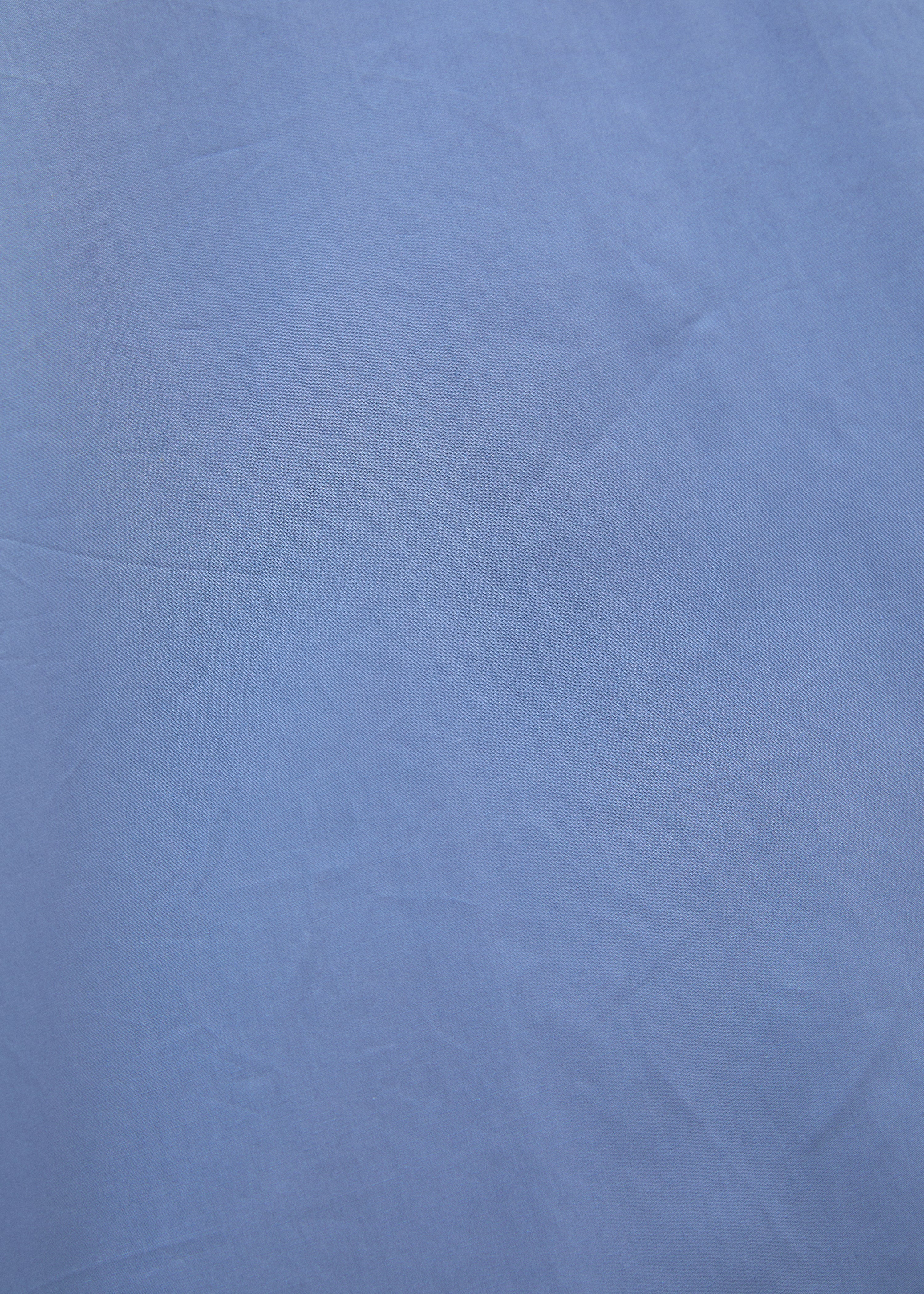 Chemise bleu clair manches courtes en popeline de coton - CIEL#couleur_CIEL