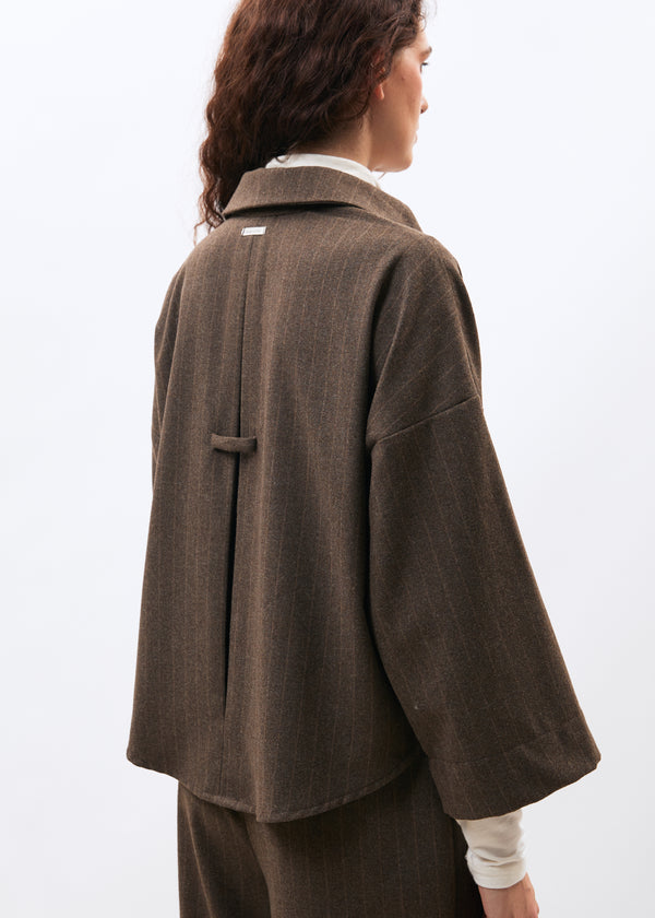 Chemise marron - Miyuki - TAUPE#couleur_TAUPE