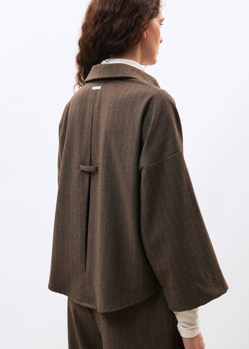 Chemise marron - Miyuki - TAUPE#couleur_TAUPE
