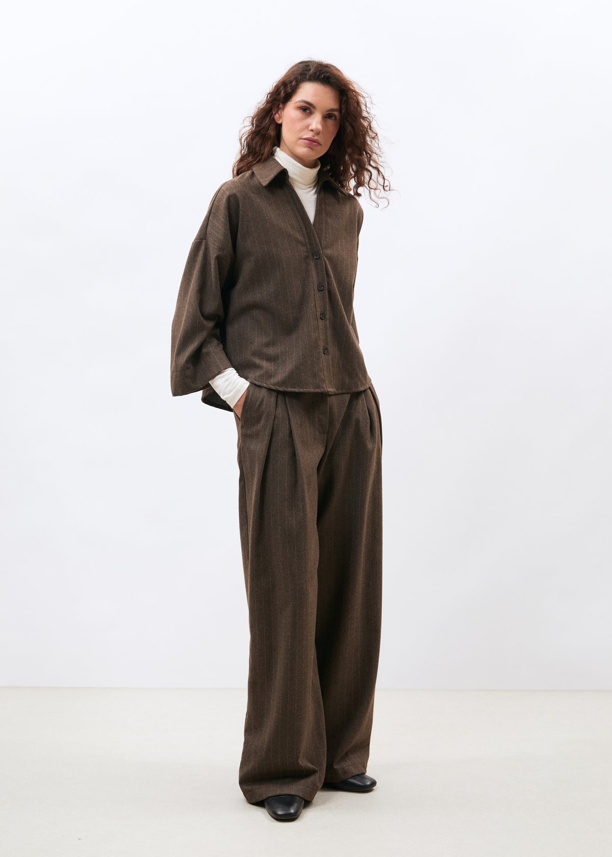 Chemise marron - Miyuki - TAUPE#couleur_TAUPE