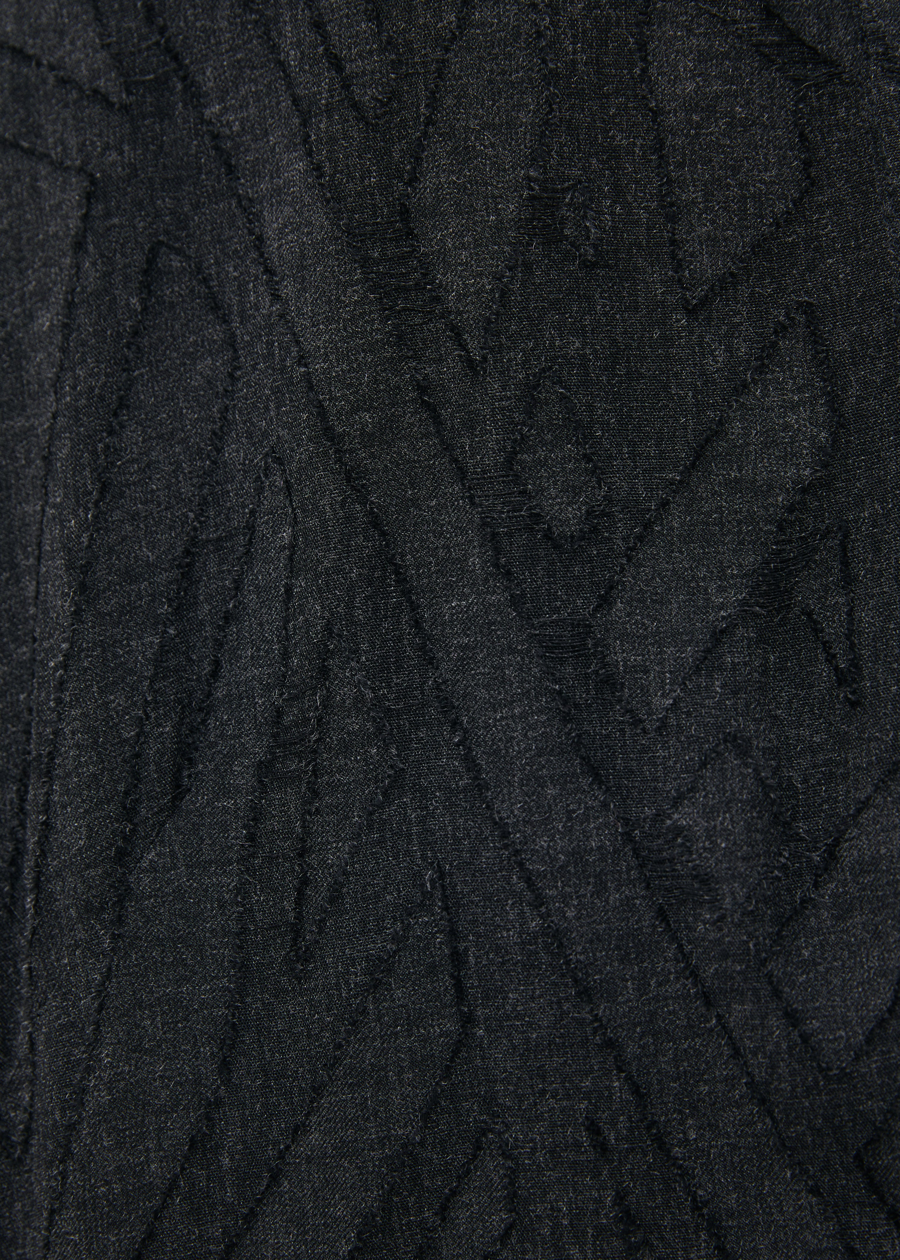 Chemise grise manches 3/4 en flanelle - ANTHRACITE#couleur_ANTHRACITE