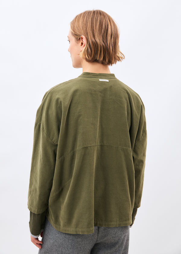 Chemise kaki - Tiriane - ARMY#couleur_ARMY
