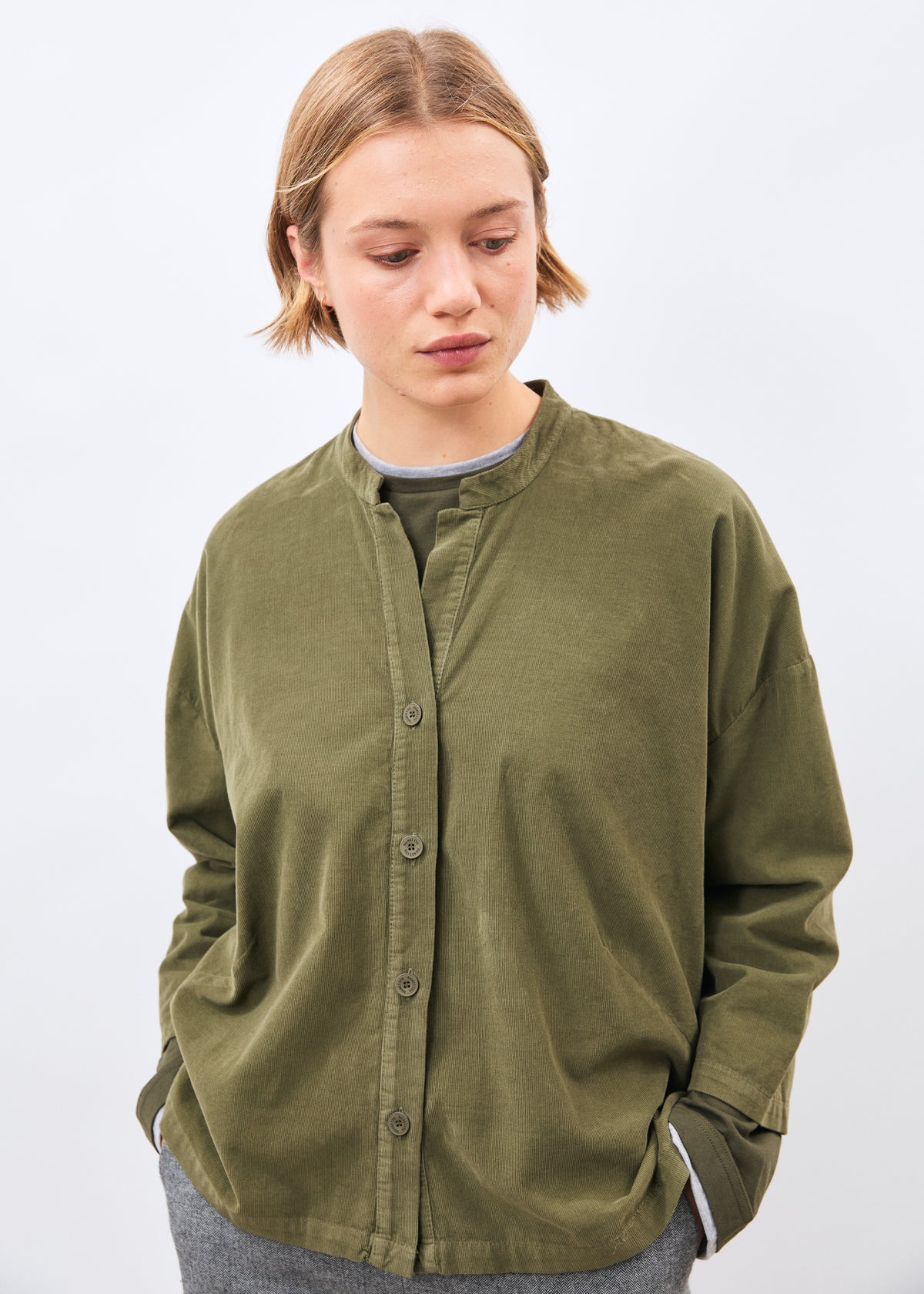 Chemise kaki - Tiriane - ARMY#couleur_ARMY