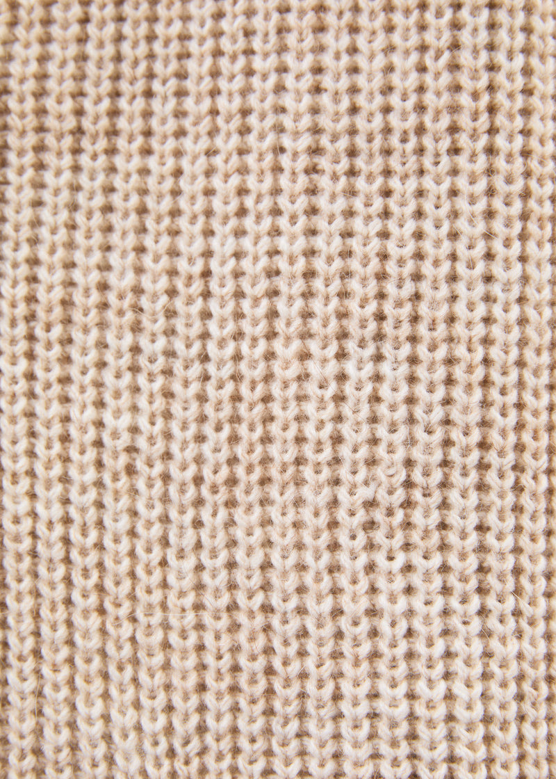 Cardigan écru manches longues col V - OFF WHITE#couleur_OFF WHITE
