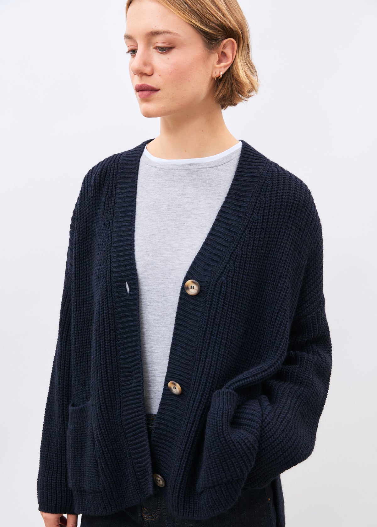 Cardigan bleu marine - Melvin - NAVY#couleur_NAVY