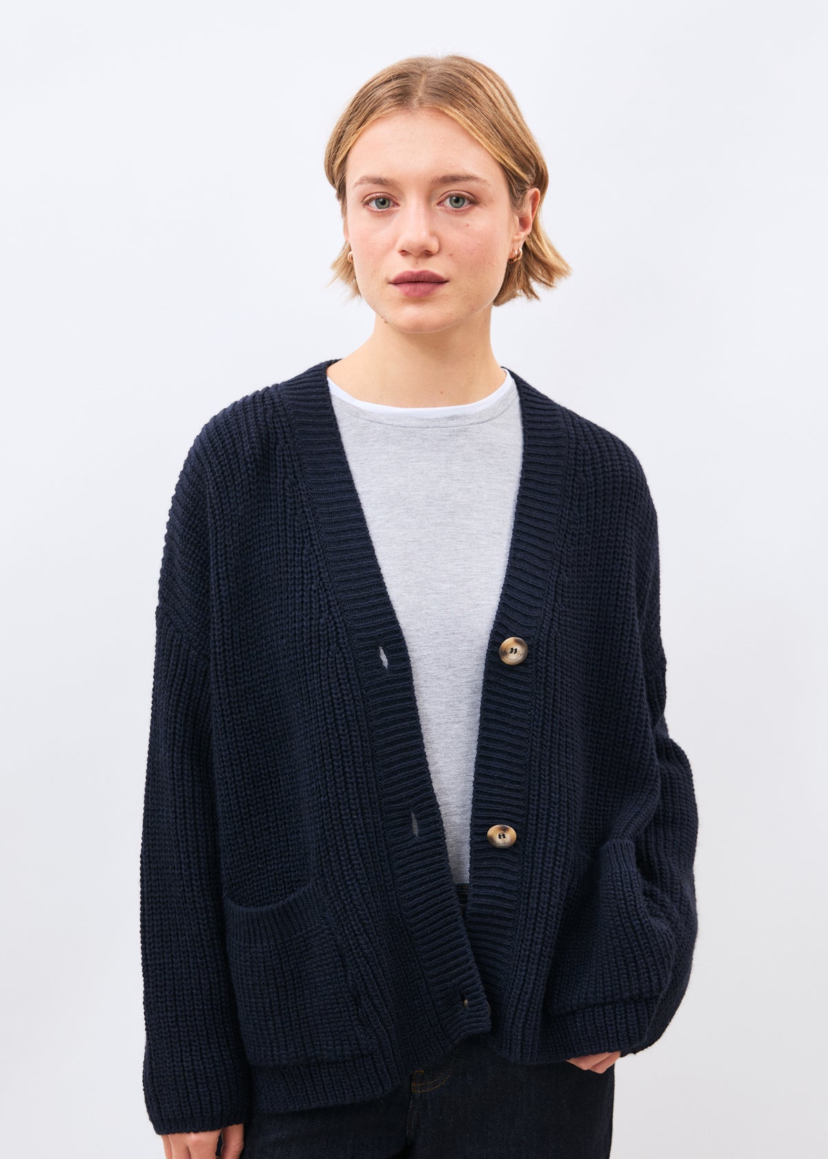 Cardigan bleu marine - Melvin - NAVY#couleur_NAVY
