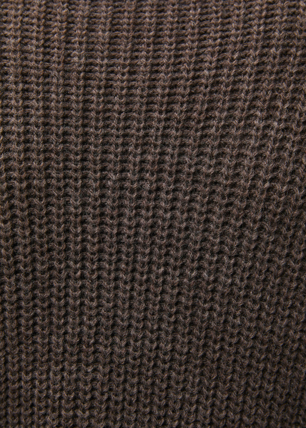 Cardigan taupe manches longues col V - TAUPE#couleur_TAUPE