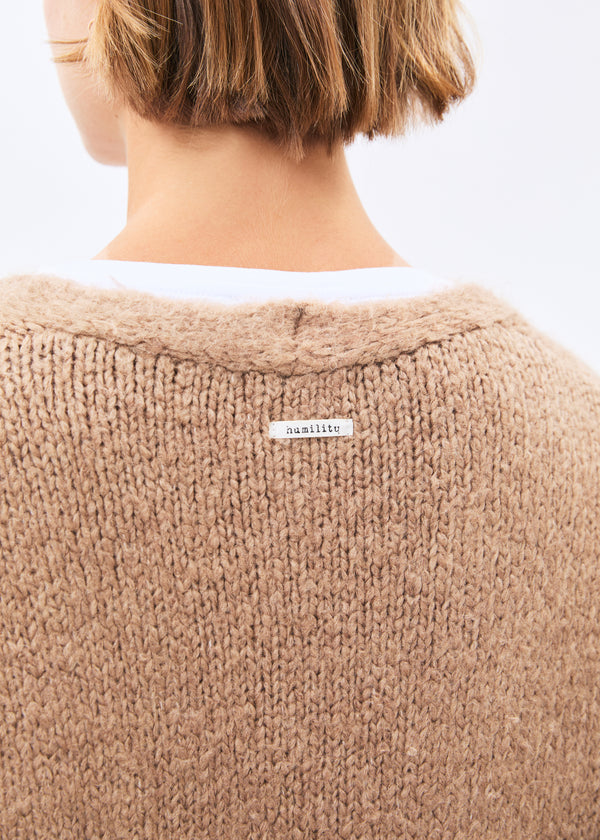 Cardigan terracotta - Milton - SIENNE#couleur_SIENNE