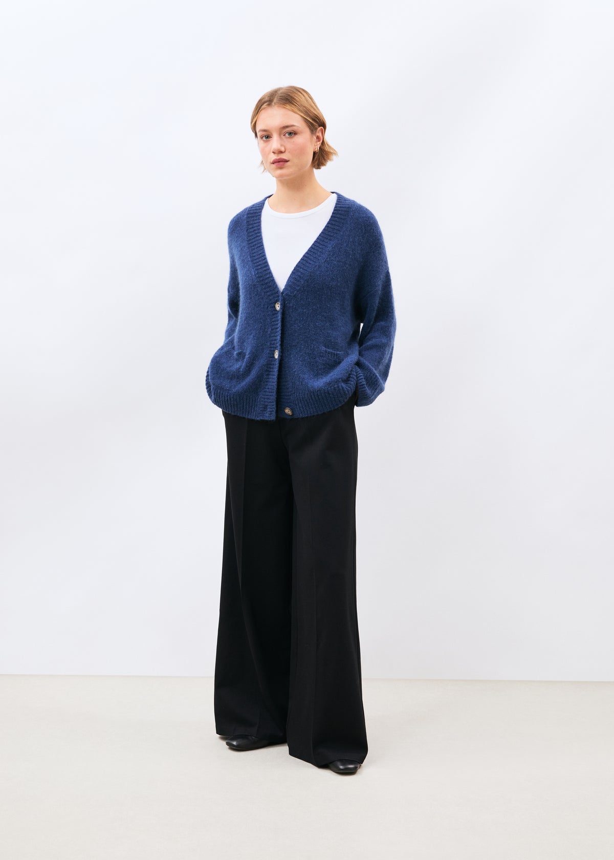 Cardigan bleu - Mondo - COBALT#couleur_COBALT