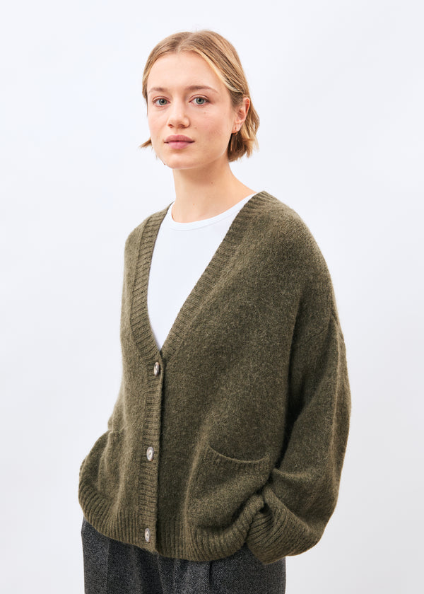 Cardigan kaki - Mondo - KAKI#couleur_KAKI