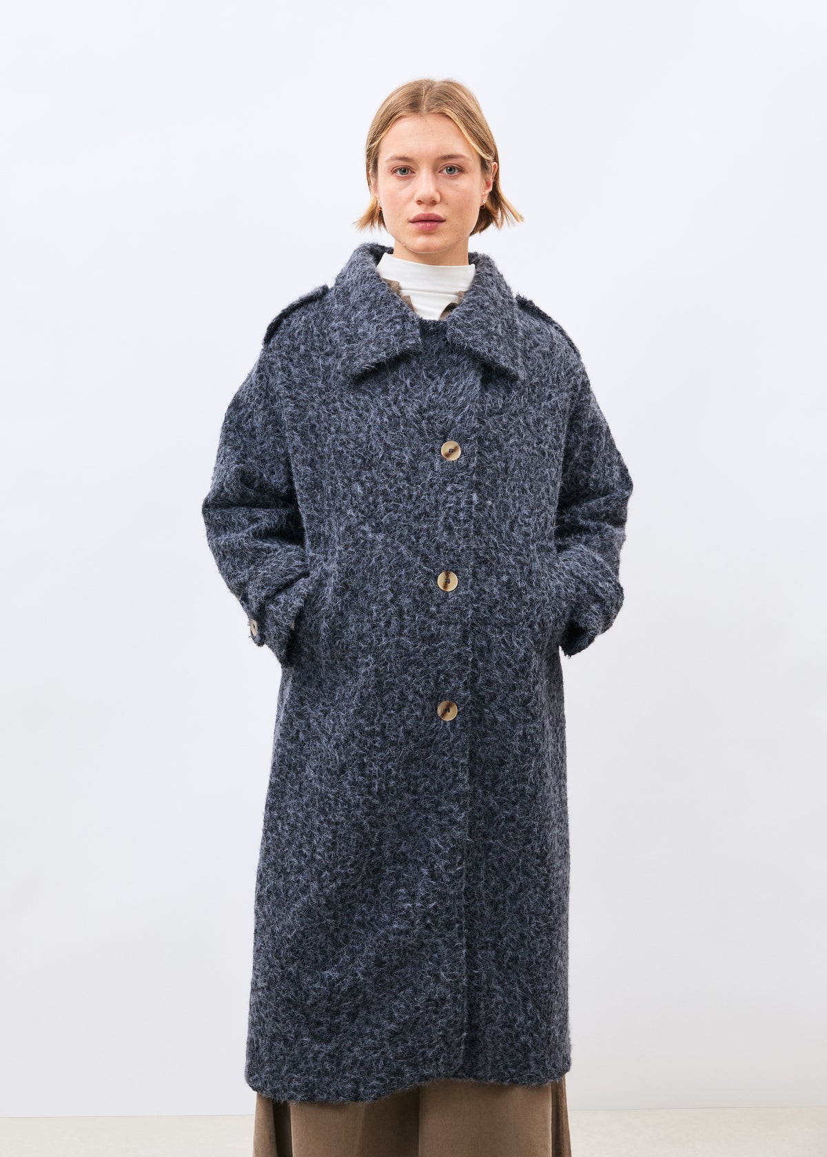 Manteau bleu foncé - Katsuko - BLEU ORAGE#couleur_BLEU ORAGE