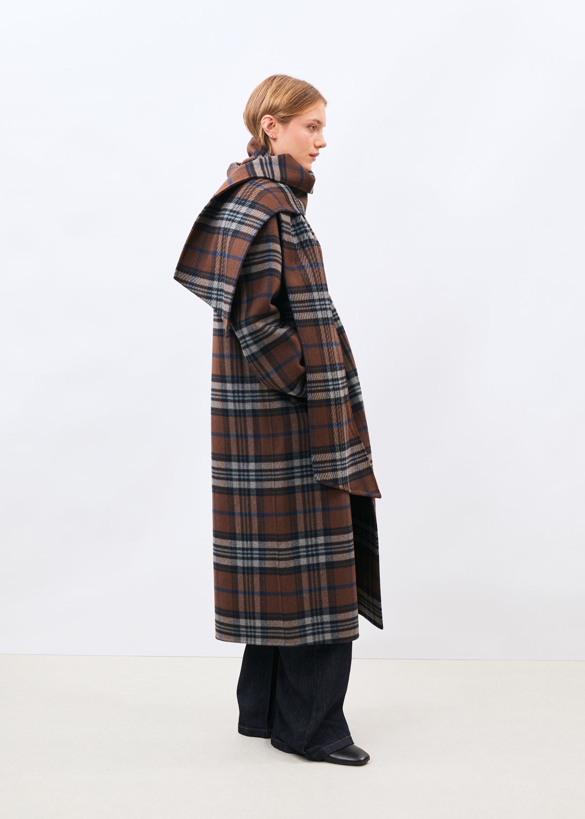 Manteau marron - Komicho - CHOCOLAT#couleur_CHOCOLAT