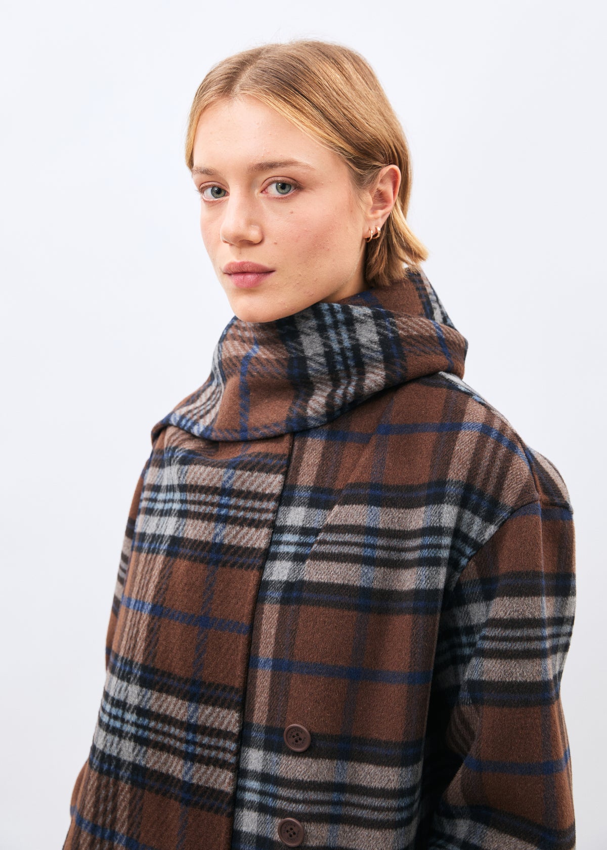 Manteau marron - Komicho - CHOCOLAT#couleur_CHOCOLAT